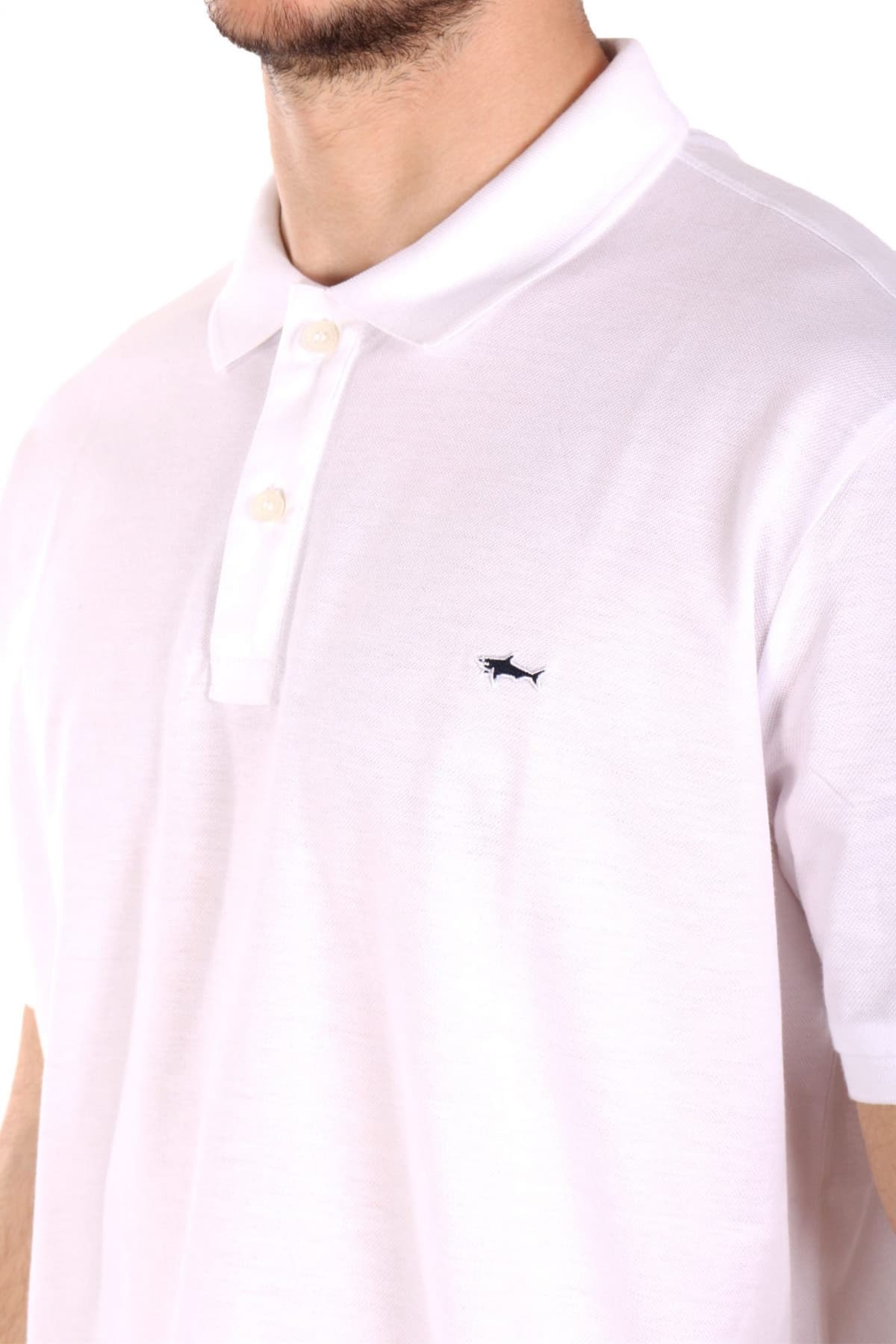 PAUL&SHARK POLO LOGO ΛΕΥΚΟ