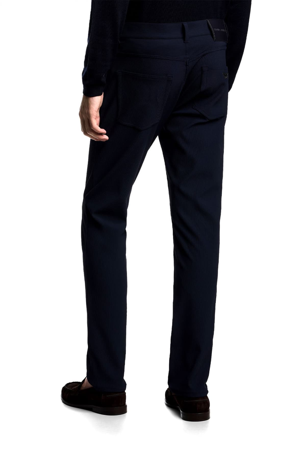 EMPORIO ARMANI ΠΑΝΤΕΛΟΝΙ CHINO J05 REGULAR FIT ΨΙΛΟΡΙΓΟ ΜΠΛΕ