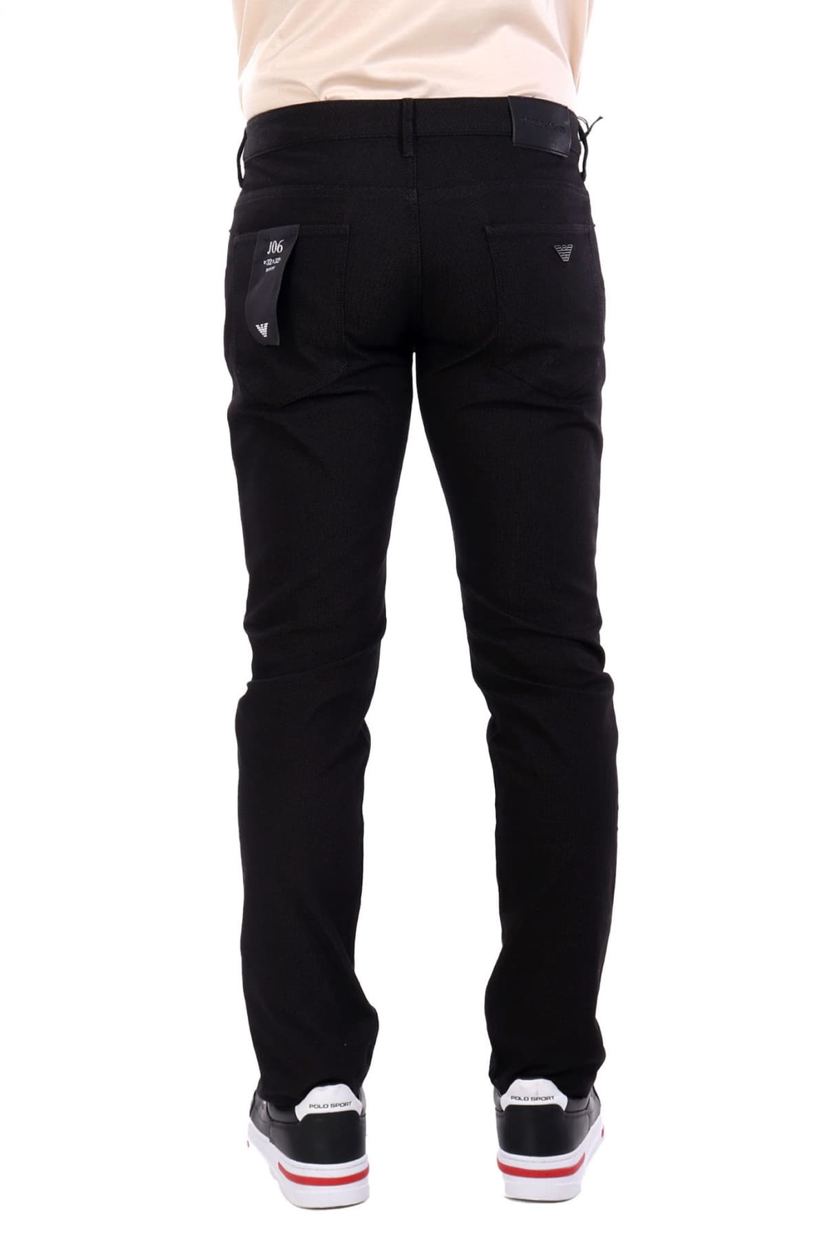 EMPORIO ARMANI ΠΑΝΤΕΛΟΝΙ 5ΤΣΕΠΟ ΜΙΚΡΟΣΧΕΔΙΟ J06 SLIM FIT ΜΑΥΡΟ