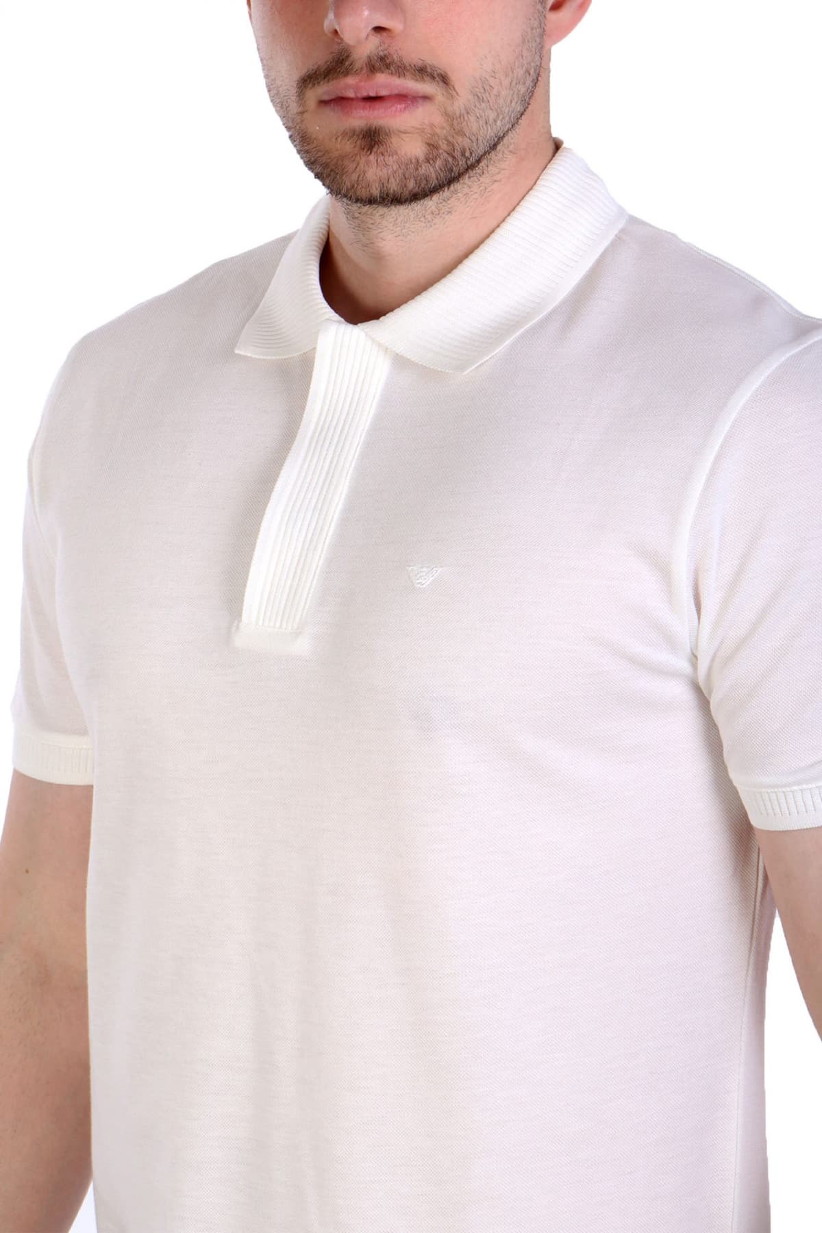 EMPORIO ARMANI POLO LOGO ΥΠΟΛΕΥΚΟ