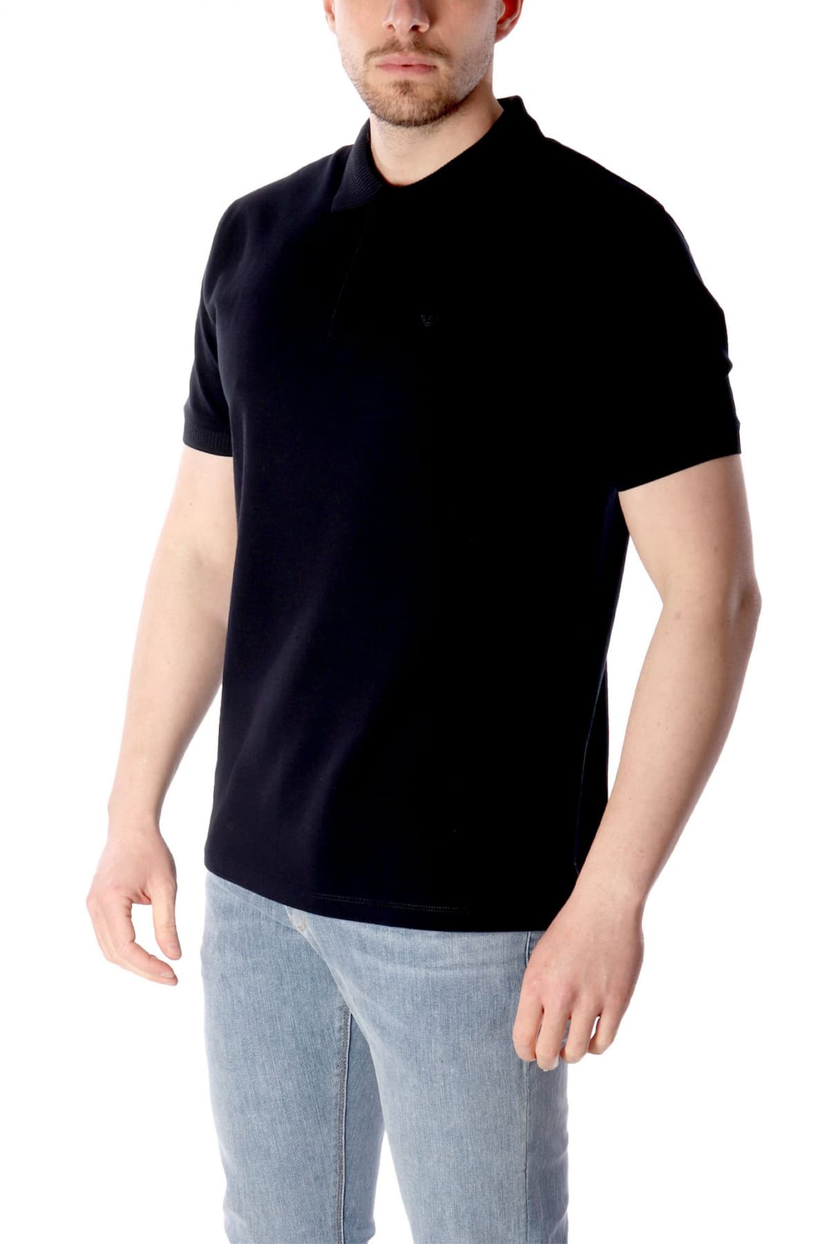 EMPORIO ARMANI POLO LOGO ΜΠΛΕ