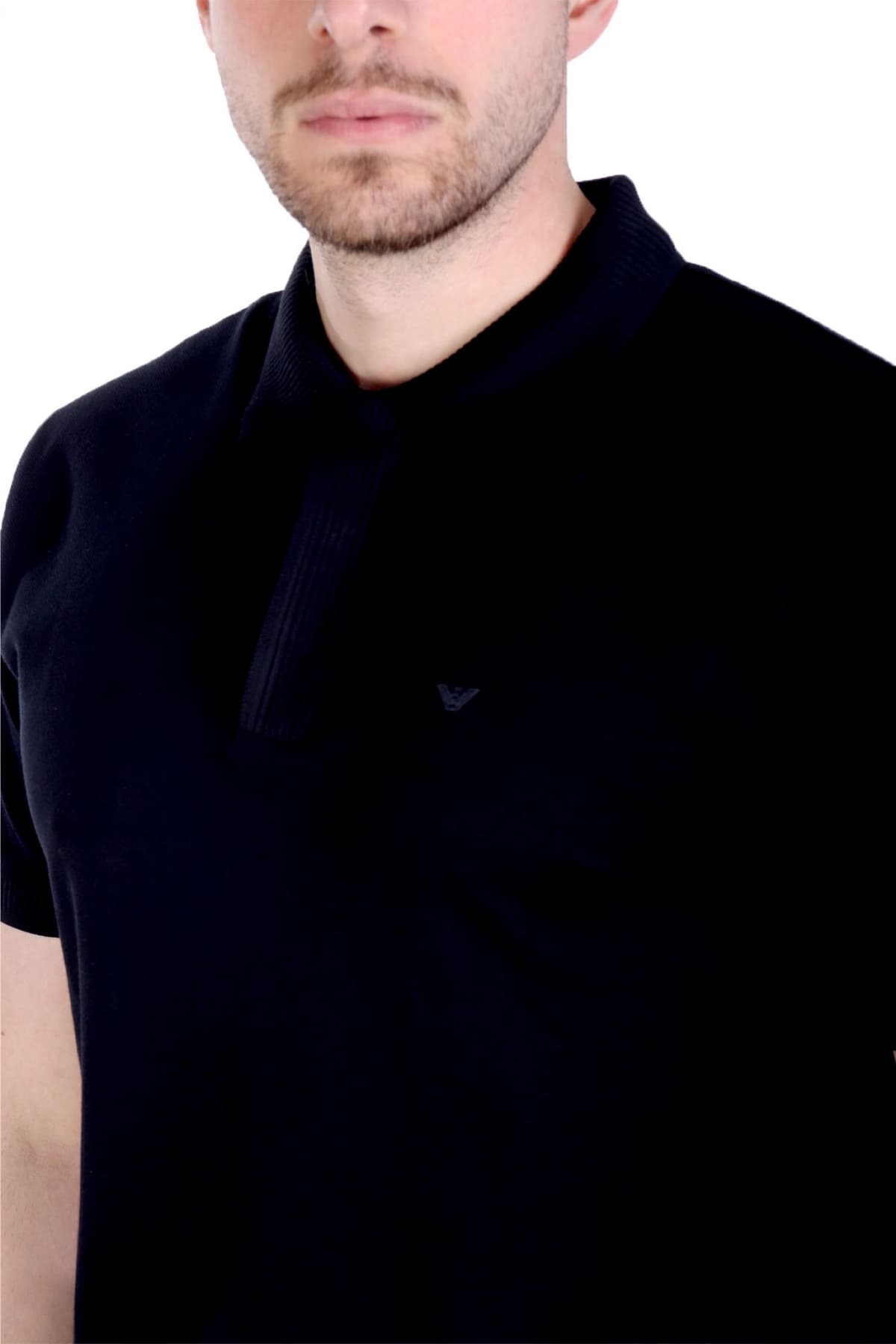 EMPORIO ARMANI POLO LOGO ΜΠΛΕ