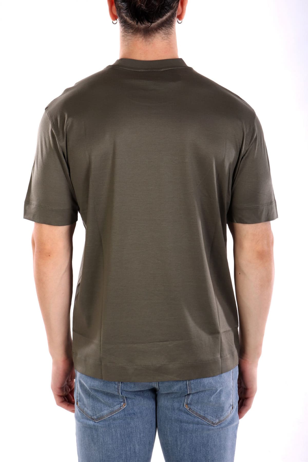 EMPORIO ARMANI T-SHIRT LOGO XAKI