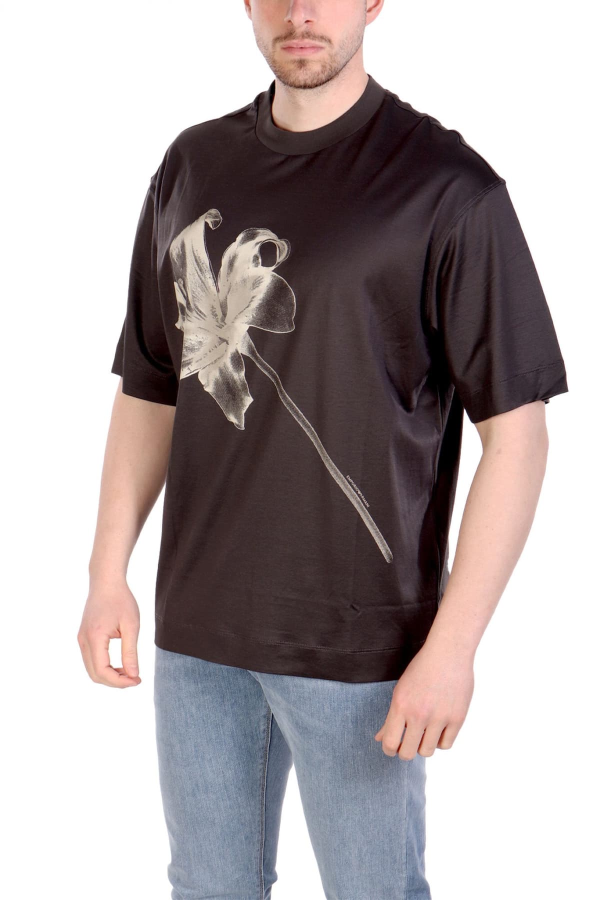 EMPORIO ARMANI T-SHIRT LOGO ΑΝΘΡΑΚΙ