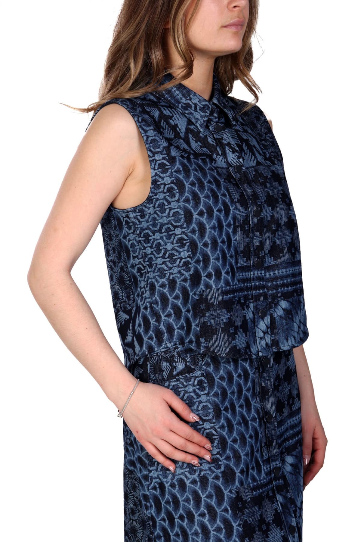 EMPORIO ARMANI ΠΟΥΚΑΜΙΣΟ JEANS AMANIKO LOGO ΜΠΛΕ