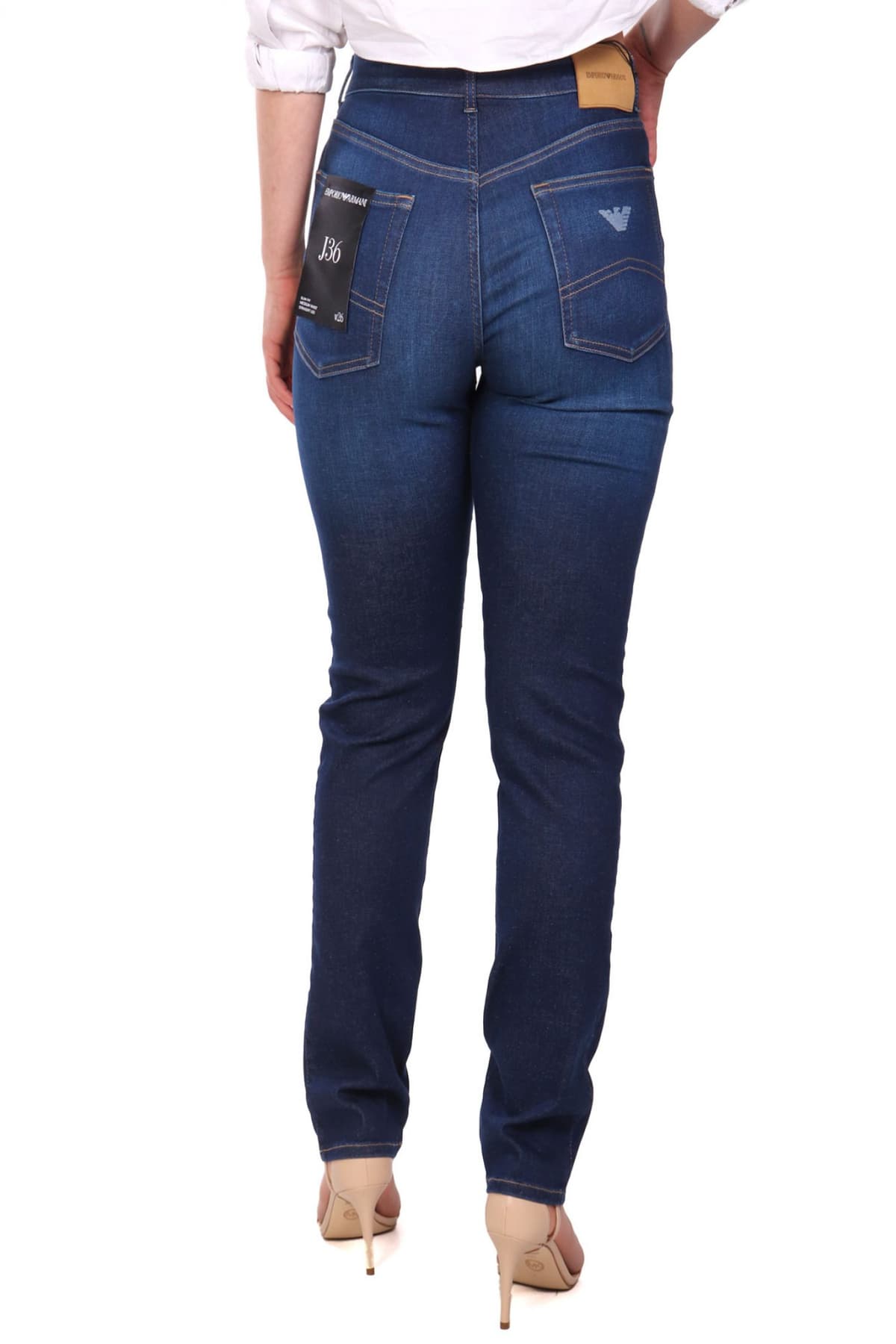 EMPORIO ARMANI ΠΑΝΤΕΛΟΝΙ JEANS J36 ΣΚΟΥΡΟ ΜΠΛΕ