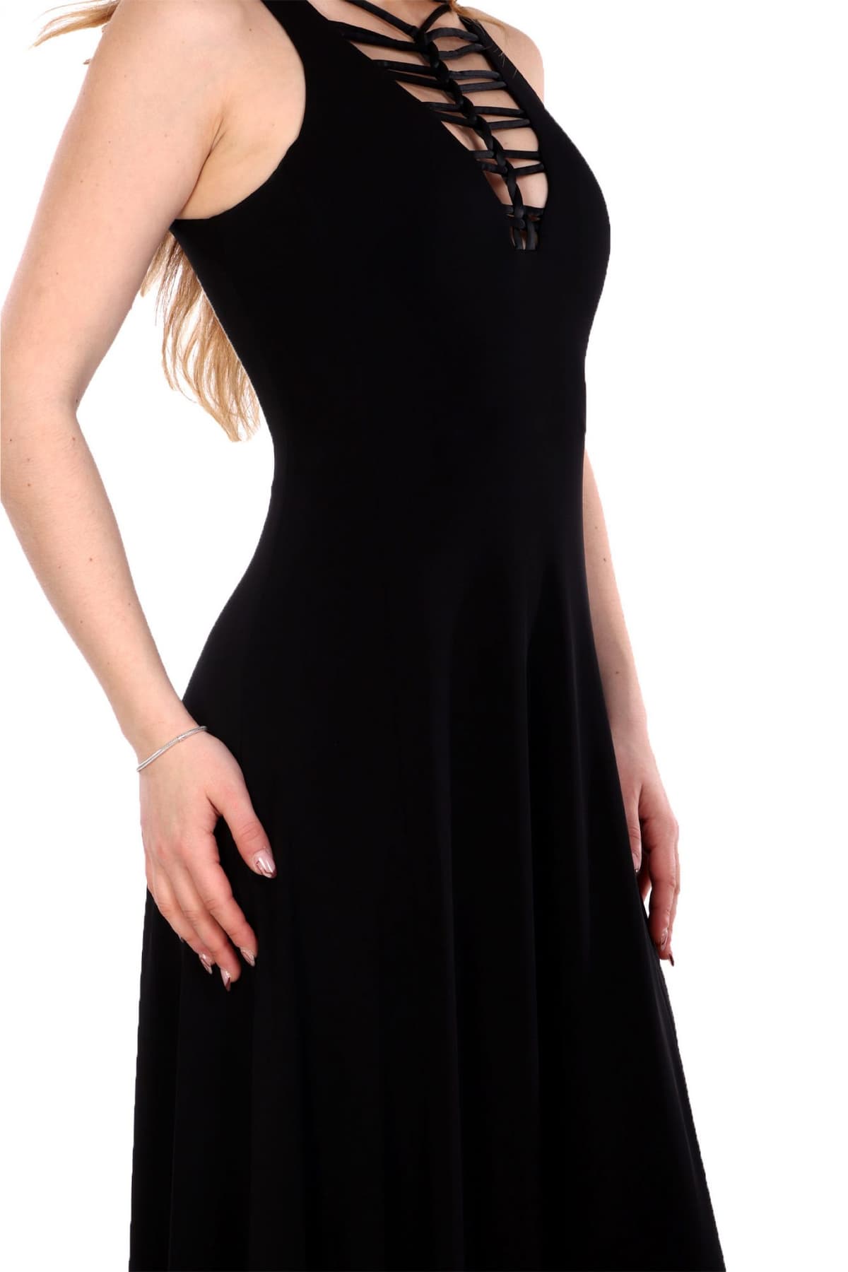 EMPORIO ARMANI ΦΟΡΕΜΑ MAXI ΑΝΟΙΓΜΑ ΚΟΡΔΟΝΙΑ ΜΠΡΟΣΤΑ ΜΑΥΡΟ