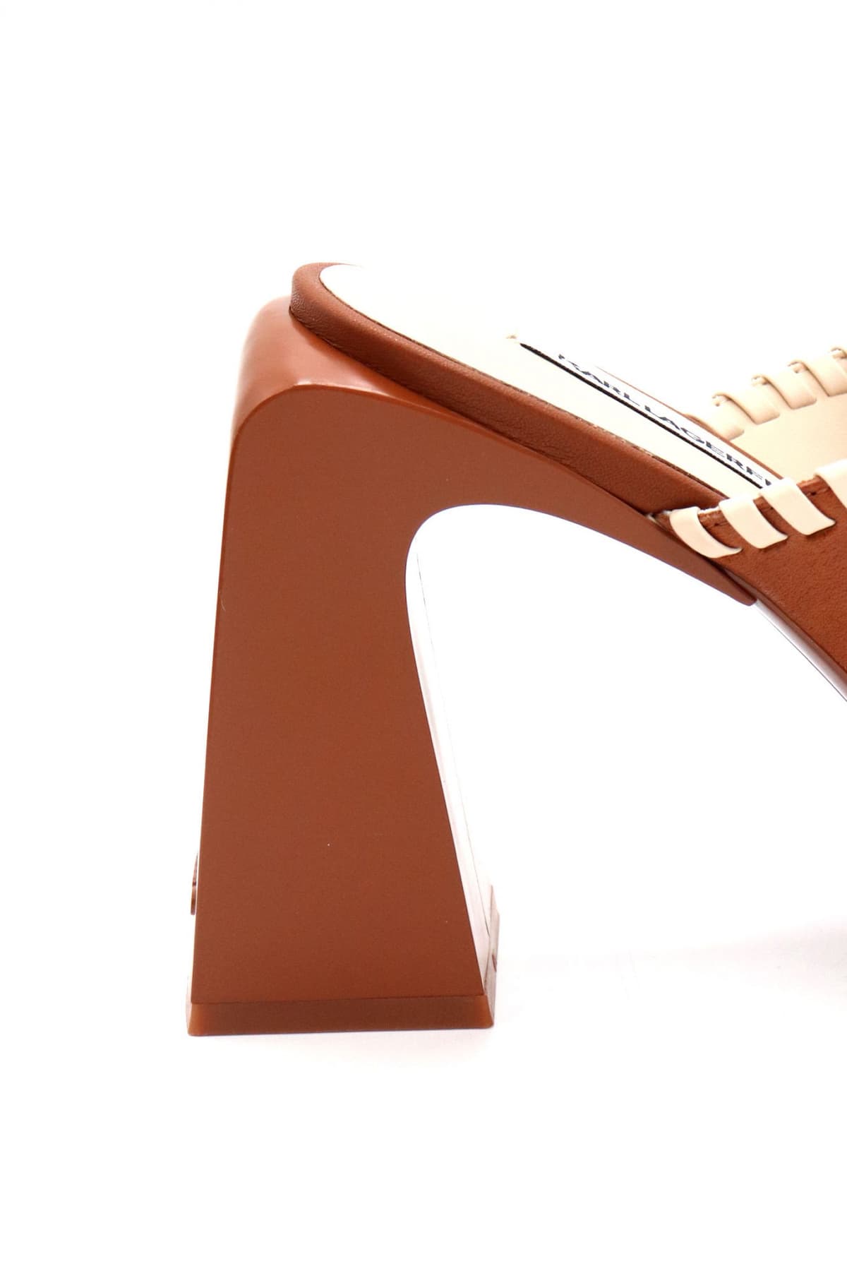 KARL LAGERFELD ΠΑΠΟΥΤΣΙΑ MULES ASTRA NOVA MΠΕΖ ΡΑΦΕΣ LOGO ΤΑΜΠΑ