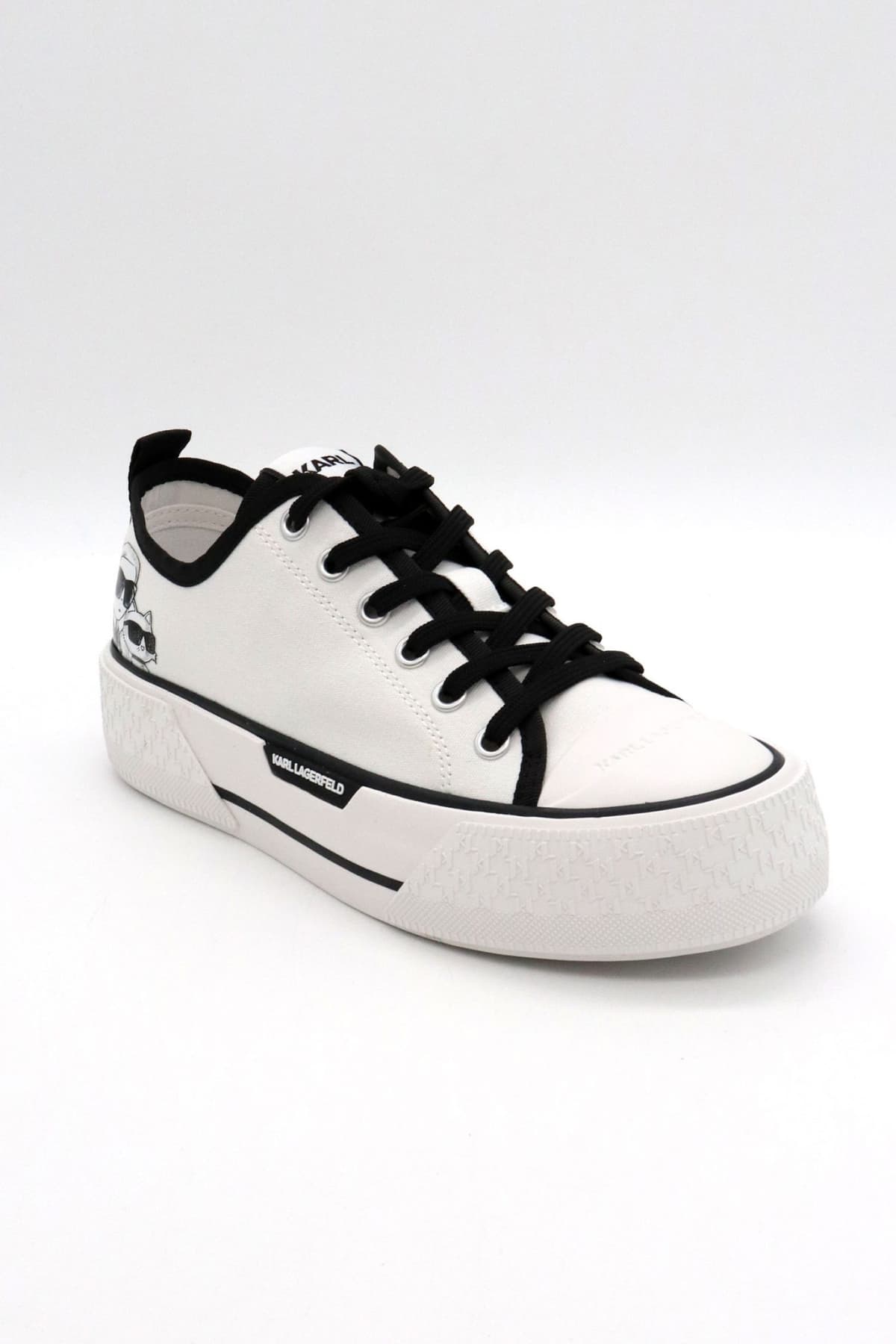 KARL LAGERFELD ΠΑΠΟΥΤΣΙΑ SNEAKERS KAMPUS MAX III TWIN KAMBAΣ LOGO ΛΕΥΚΟ