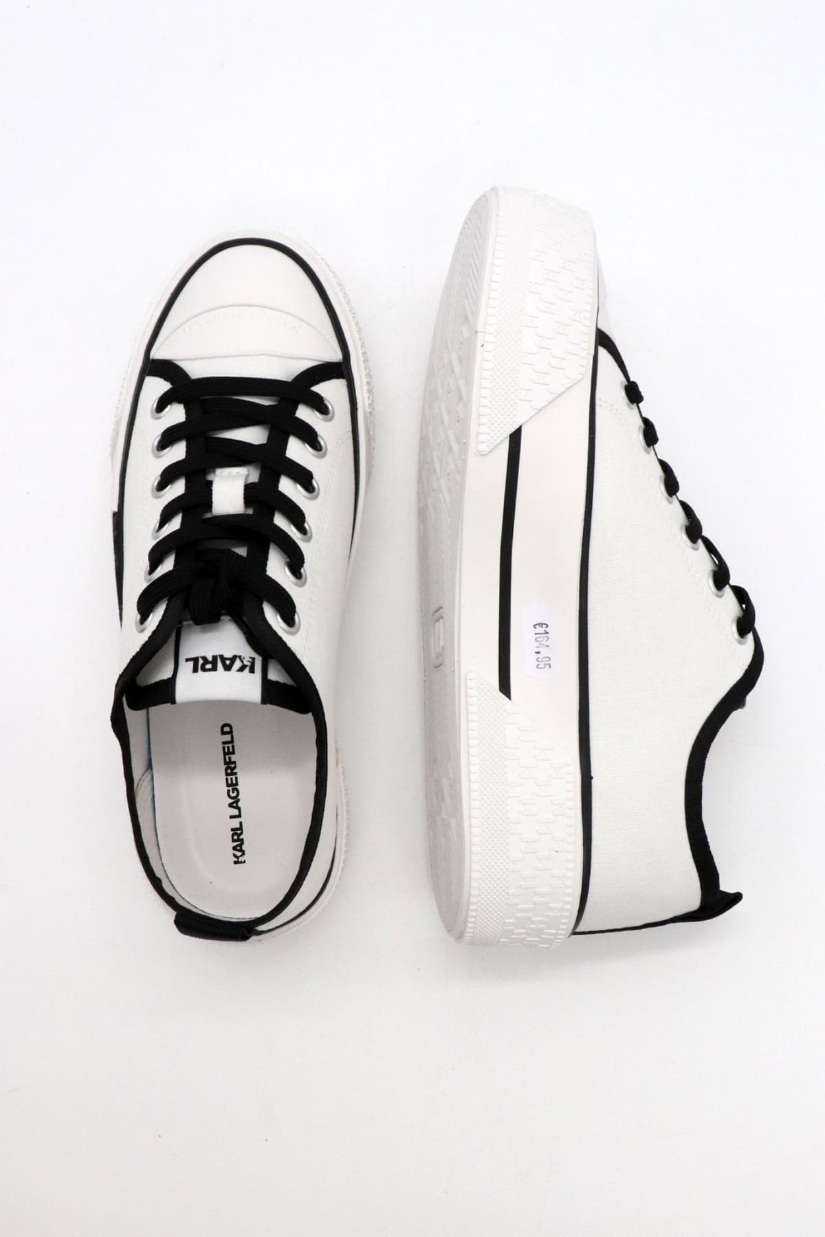 KARL LAGERFELD ΠΑΠΟΥΤΣΙΑ SNEAKERS KAMPUS MAX III TWIN KAMBAΣ LOGO ΛΕΥΚΟ