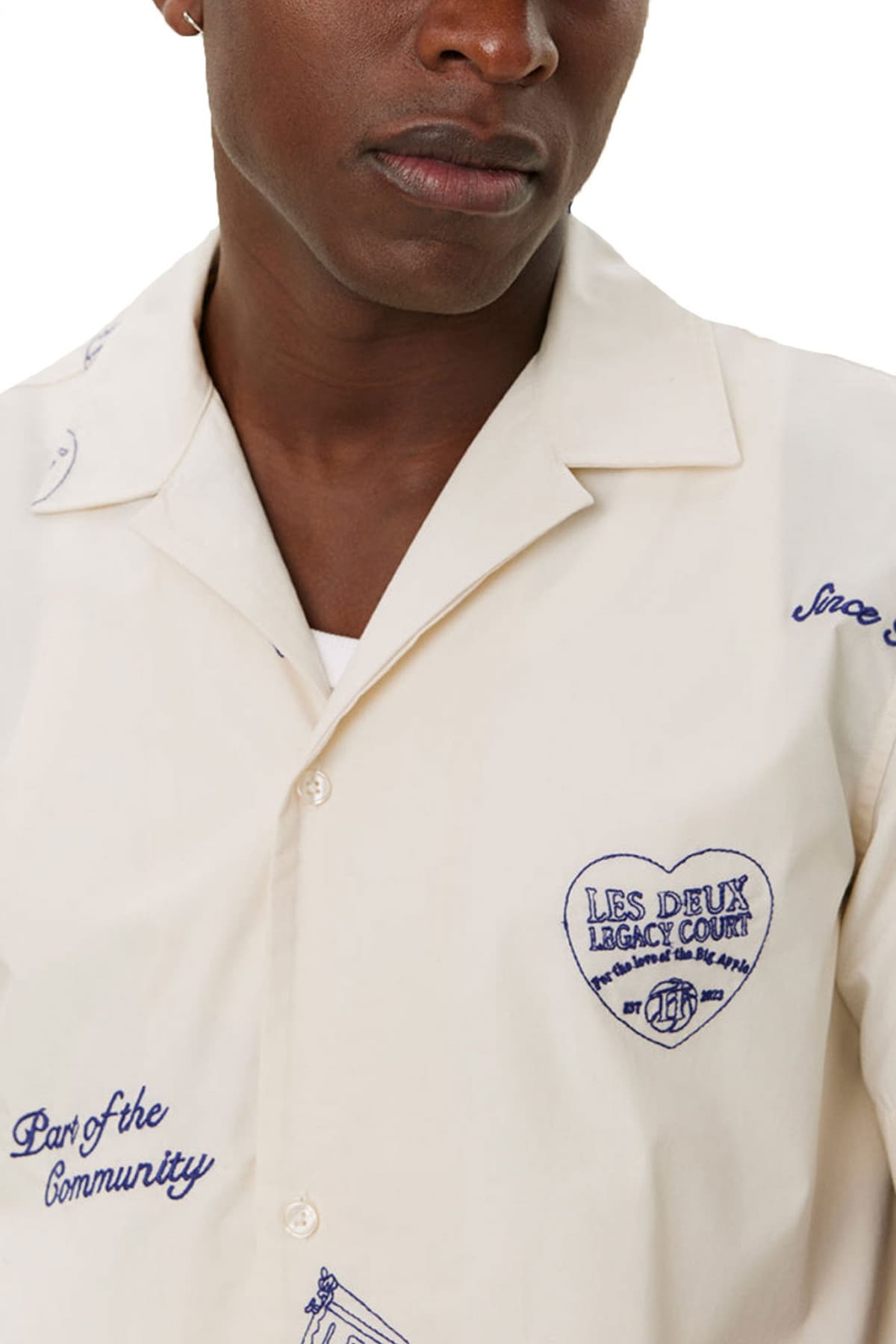 LES DEUX ΠΟΥΚΑΜΙΣΟ HENDRIX AOEE SS LOGO ΕΚΡΟΥ