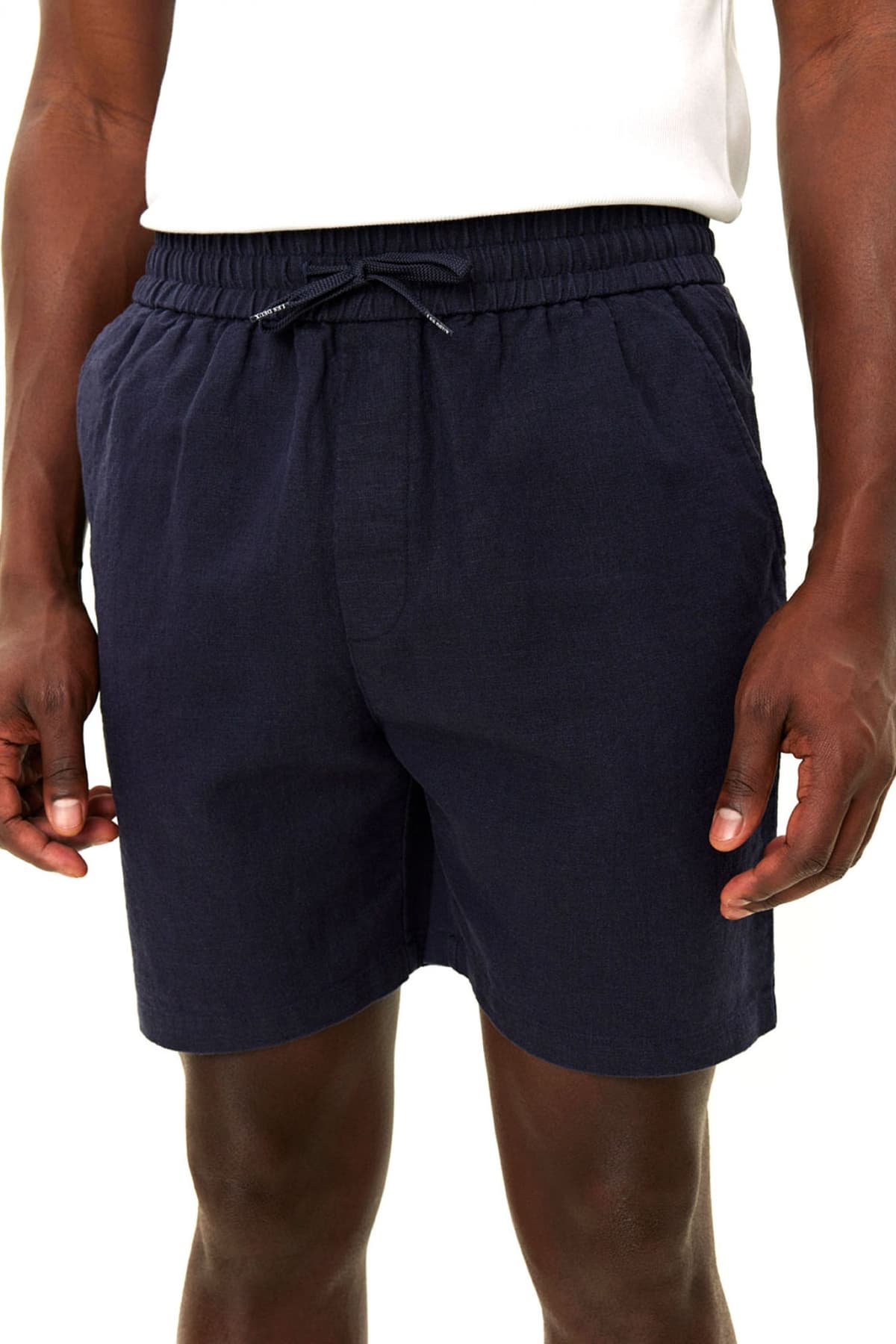 LES DEUX ΒΕΡΜΟΥΔΑ ΛΙΝΟ LOGO ΣΚΟΥΡΟ ΜΠΛΕ