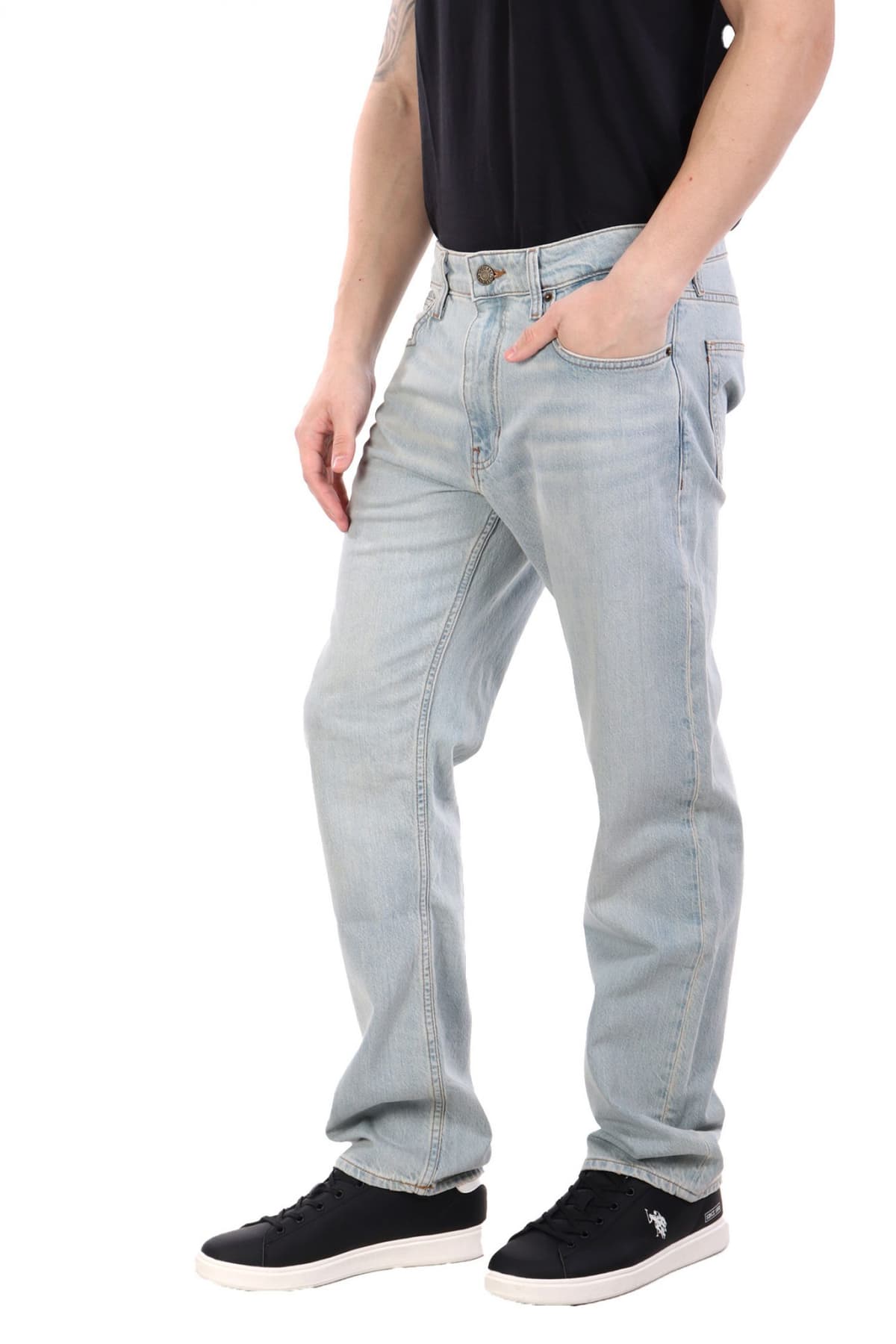 GUESS JEANS ΠΑΝΤΕΛΟΝΙ JEANS G16 STRAIGHT FIT ΓΑΛΑΖΙΟ