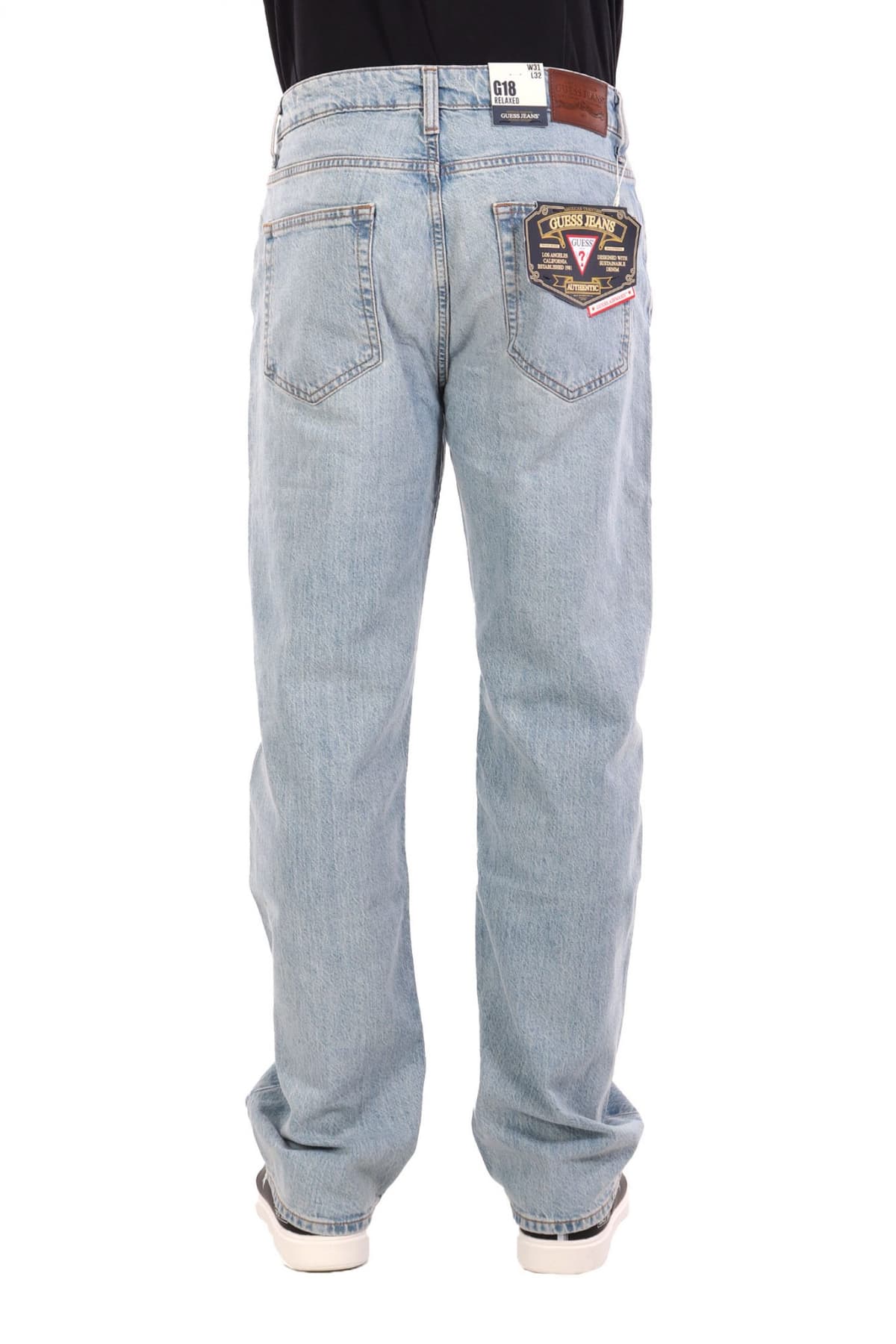 GUESS JEANS ΠΑΝΤΕΛΟΝΙ JEANS G18 RELAXED FIT ΓΑΛΑΖΙΟ