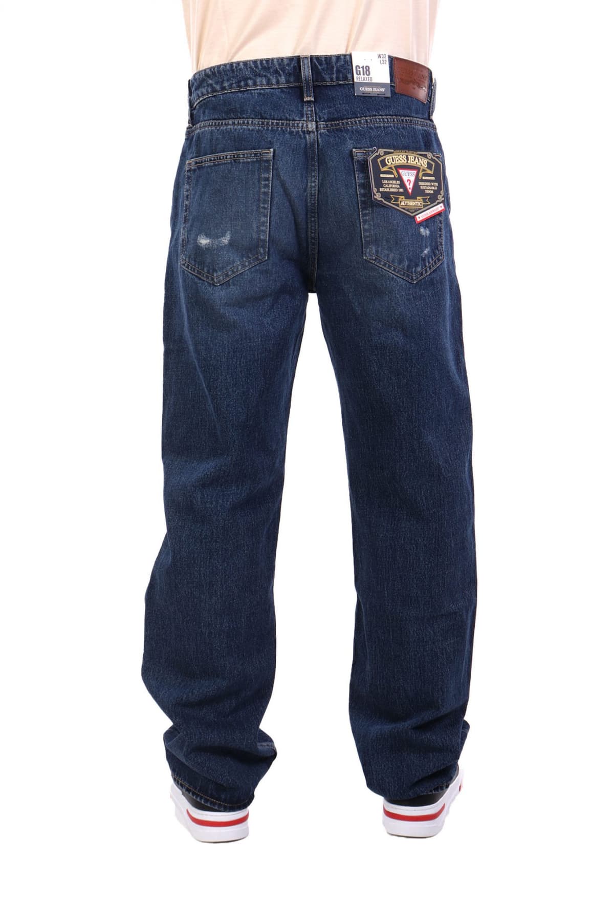 GUESS JEANS ΠΑΝΤΕΛΟΝΙ JEANS G18 RELAXED FIT ΜΠΛΕ