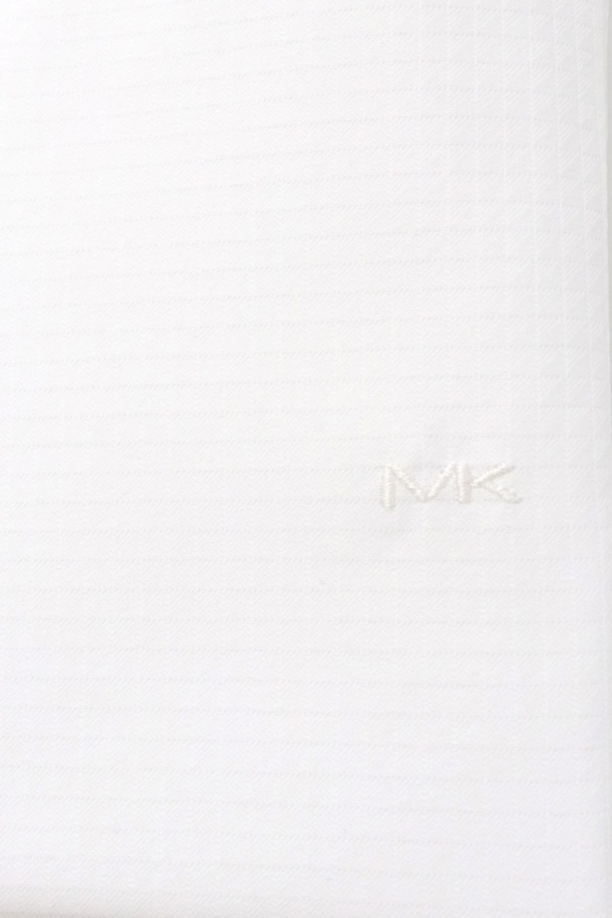 MICHAEL KORS ΠΟΥΚΑΜΙΣΟ ΜΙΚΡΟΣΧΕΔΙΟ SLIM FIT PERFORMANCE DOBBY ΛΕΥΚΟ