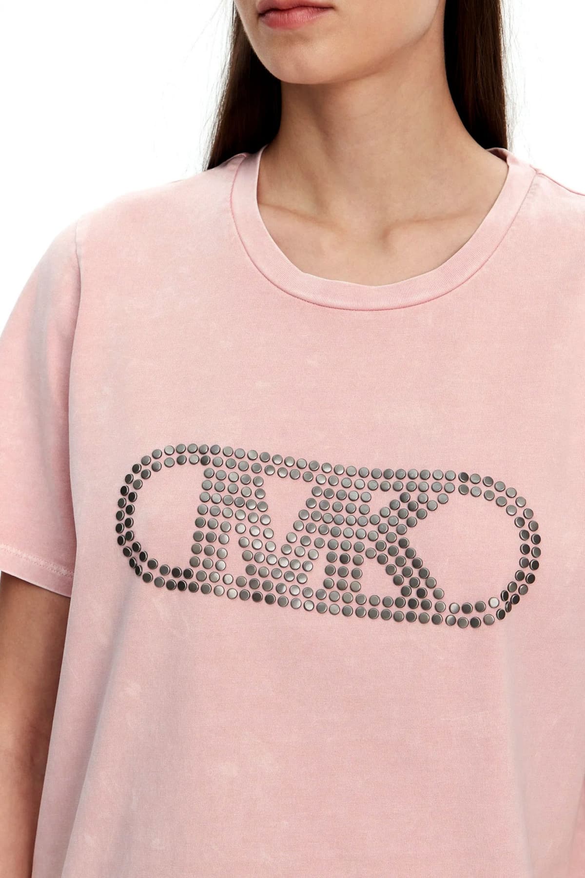 MICHAEL KORS T-SHIRT LOGO ΡΟΖ