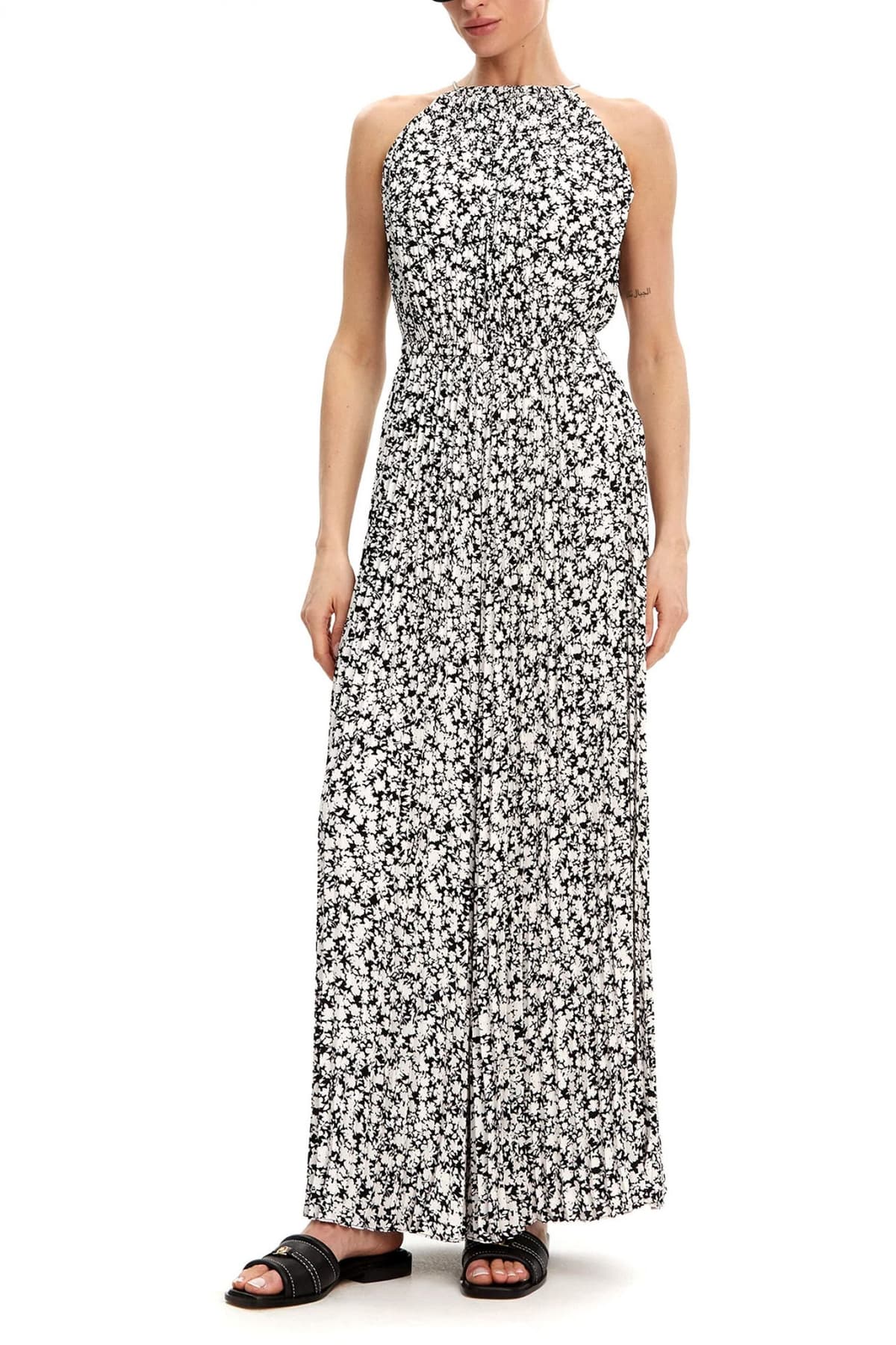 MICHAEL KORS ΟΛΟΣΩΜΗ ΦΟΡΜΑ ΠΛΙΣΕ ΛΕΥΚΟ-ΜΑΥΡΟ