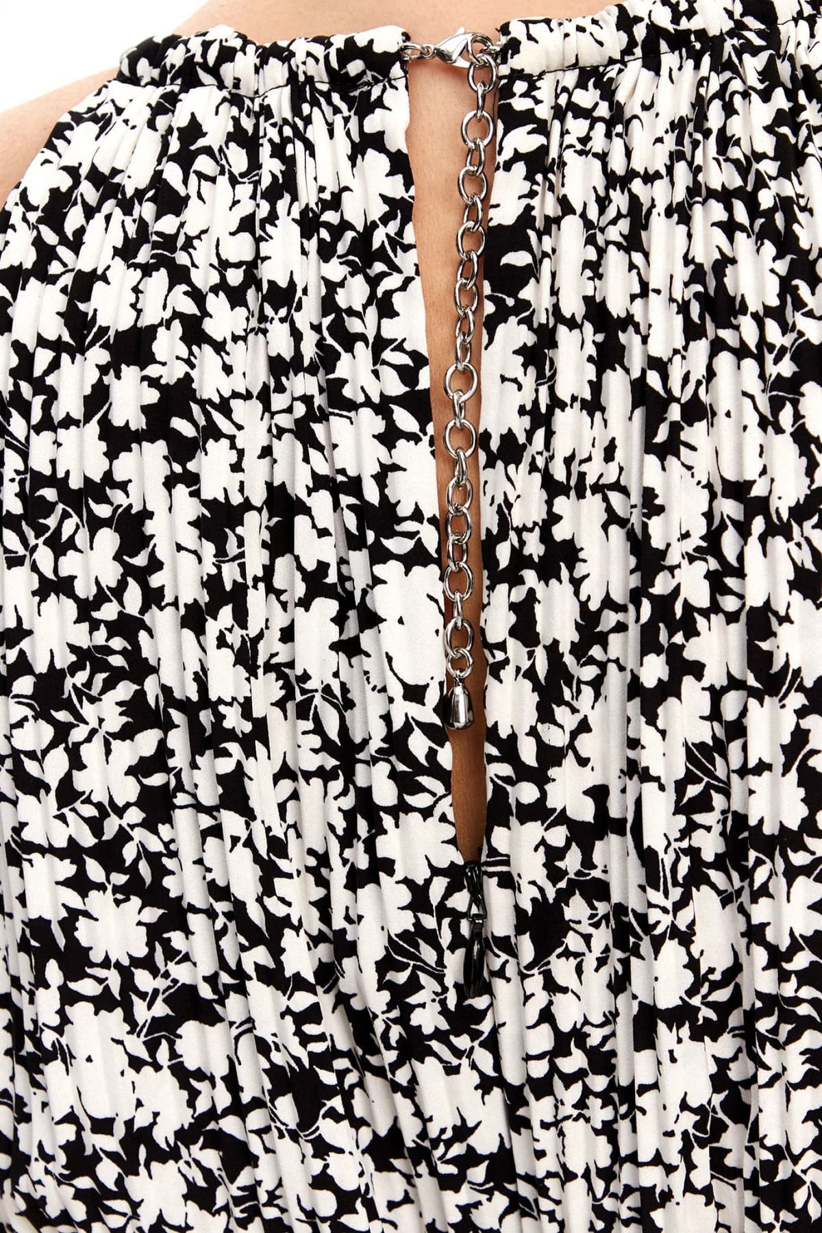 MICHAEL KORS ΟΛΟΣΩΜΗ ΦΟΡΜΑ ΠΛΙΣΕ ΛΕΥΚΟ-ΜΑΥΡΟ