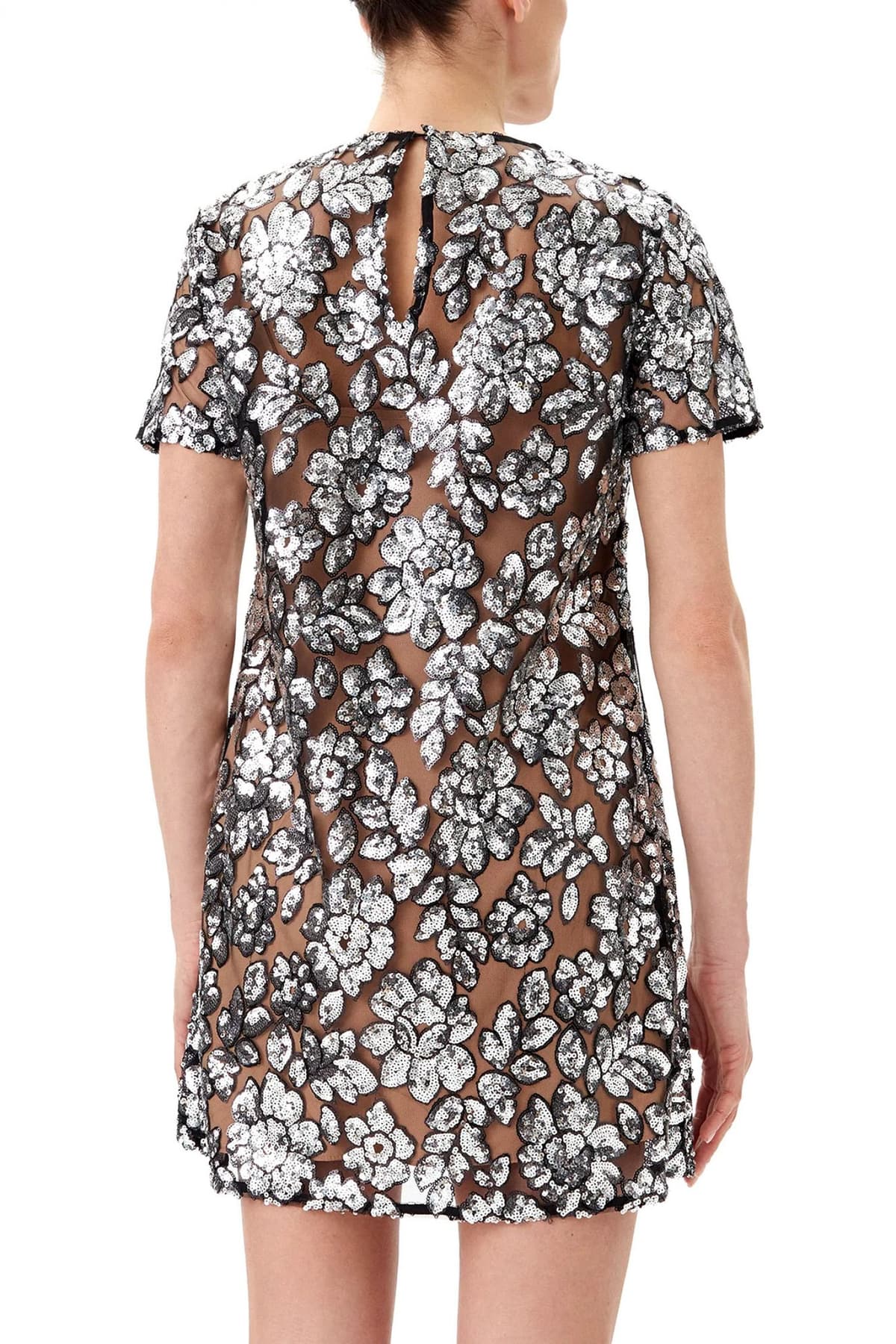 MICHAEL KORS ΦΟΡΕΜΑ MINI ΠΑΓΙΕΤΑ ΑΣΗΜΙ-ΜΑΥΡΟ