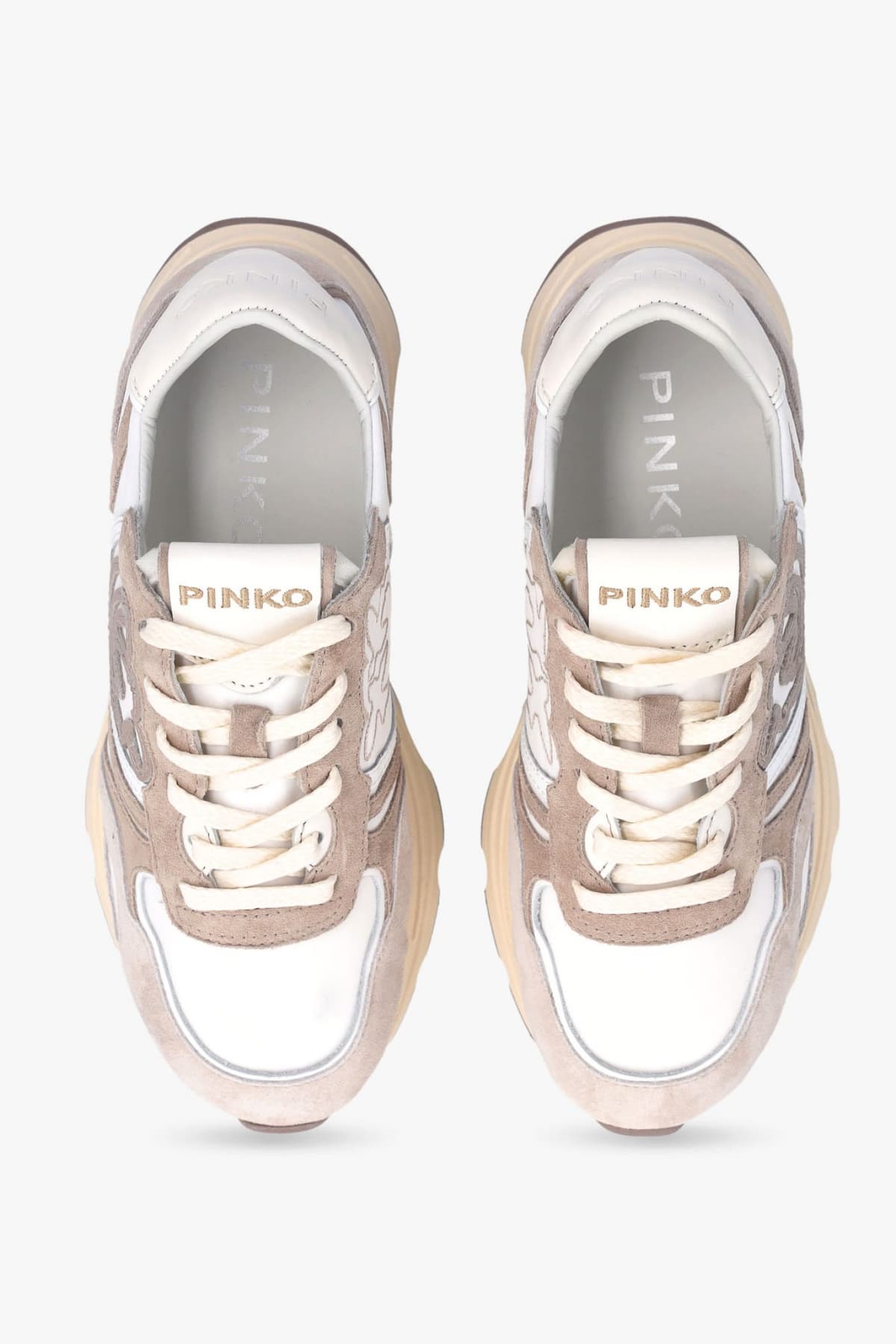 PINKO SNEAKERS ZOE 01 - SNEAKER COW SUEDE/NYLON ΕΚΡΟΥ