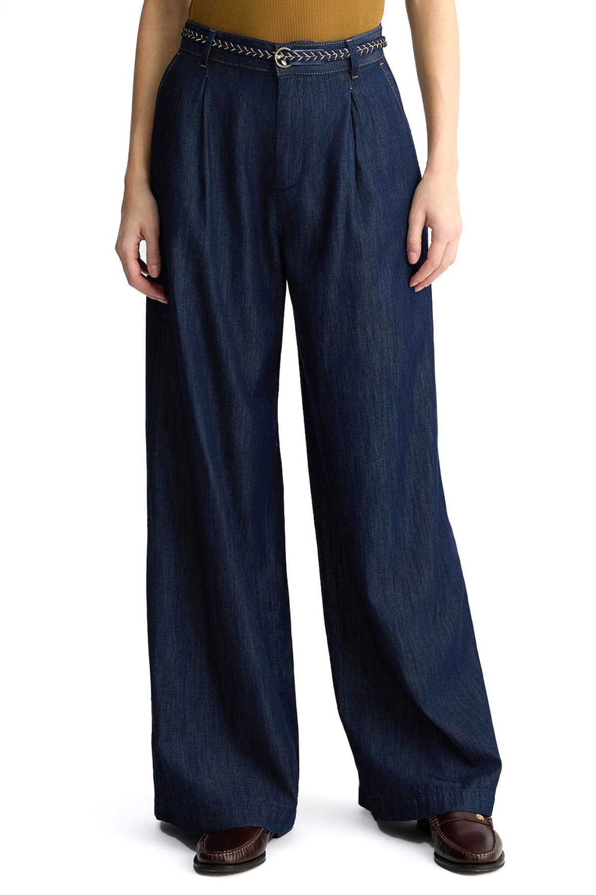 LIU-JO ΠΑΝΤΕΛΟΝΑ JEANS ΖΩΝΗ ΣΚΟΥΡΟ ΜΠΛΕ