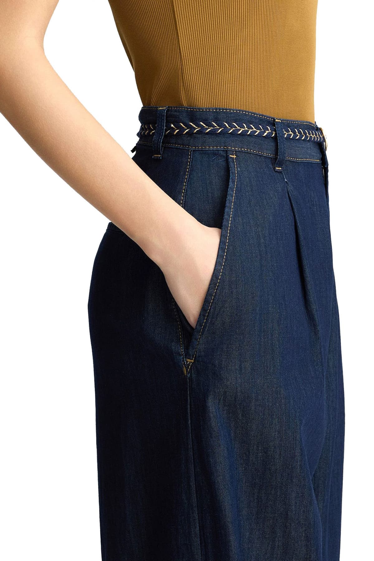 LIU-JO ΠΑΝΤΕΛΟΝΑ JEANS ΖΩΝΗ ΣΚΟΥΡΟ ΜΠΛΕ