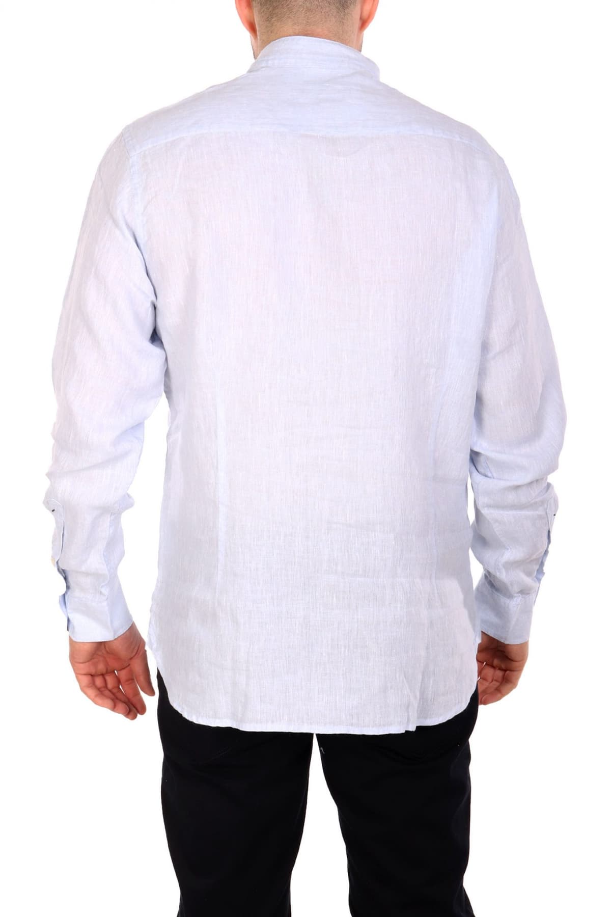 U.S.POLO ASSN ΠΟΥΚΑΜΙΣΟ ΜΑΟ SLIM FIT ΣΙΕΛ