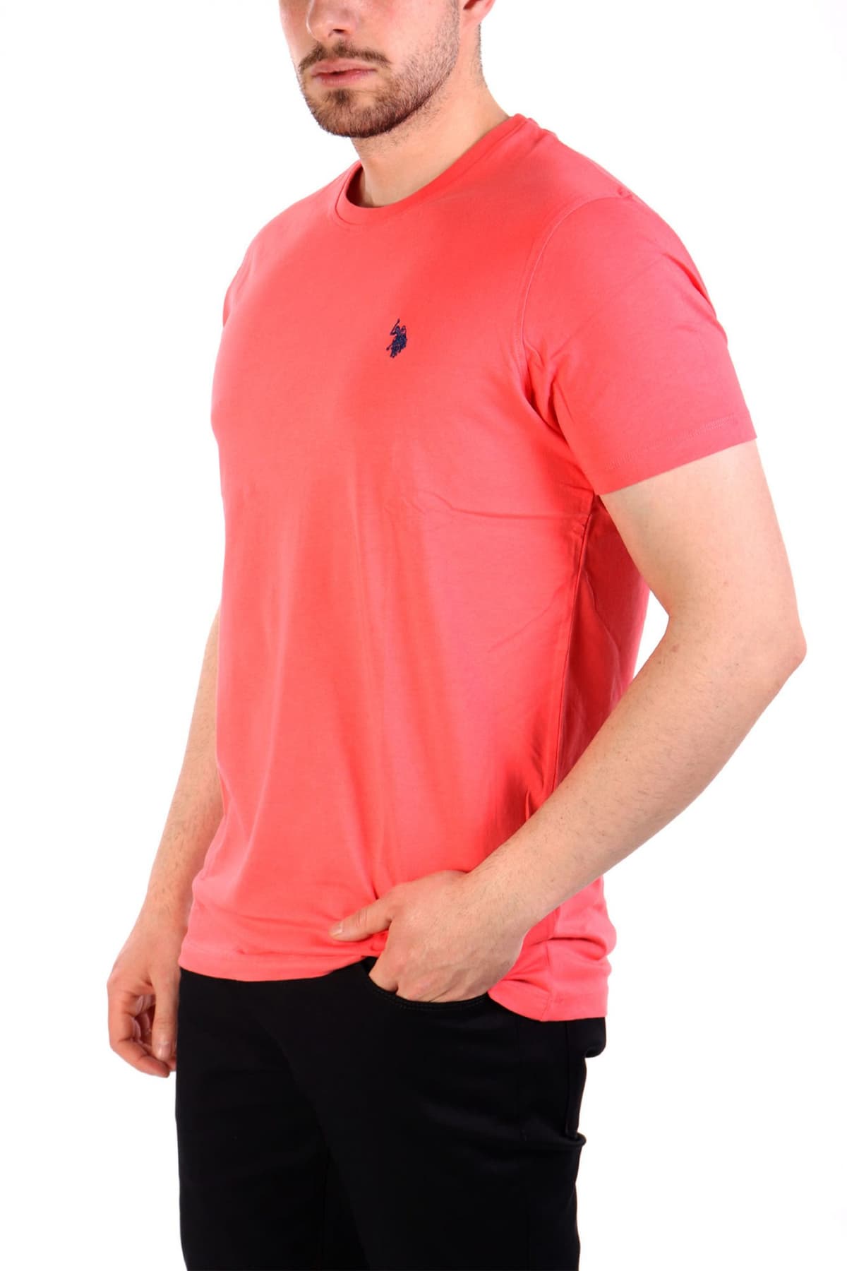U.S.POLO ASSN T-SHIRT CREW NECK LOGO MICK ΚΟΡΑΛΙ