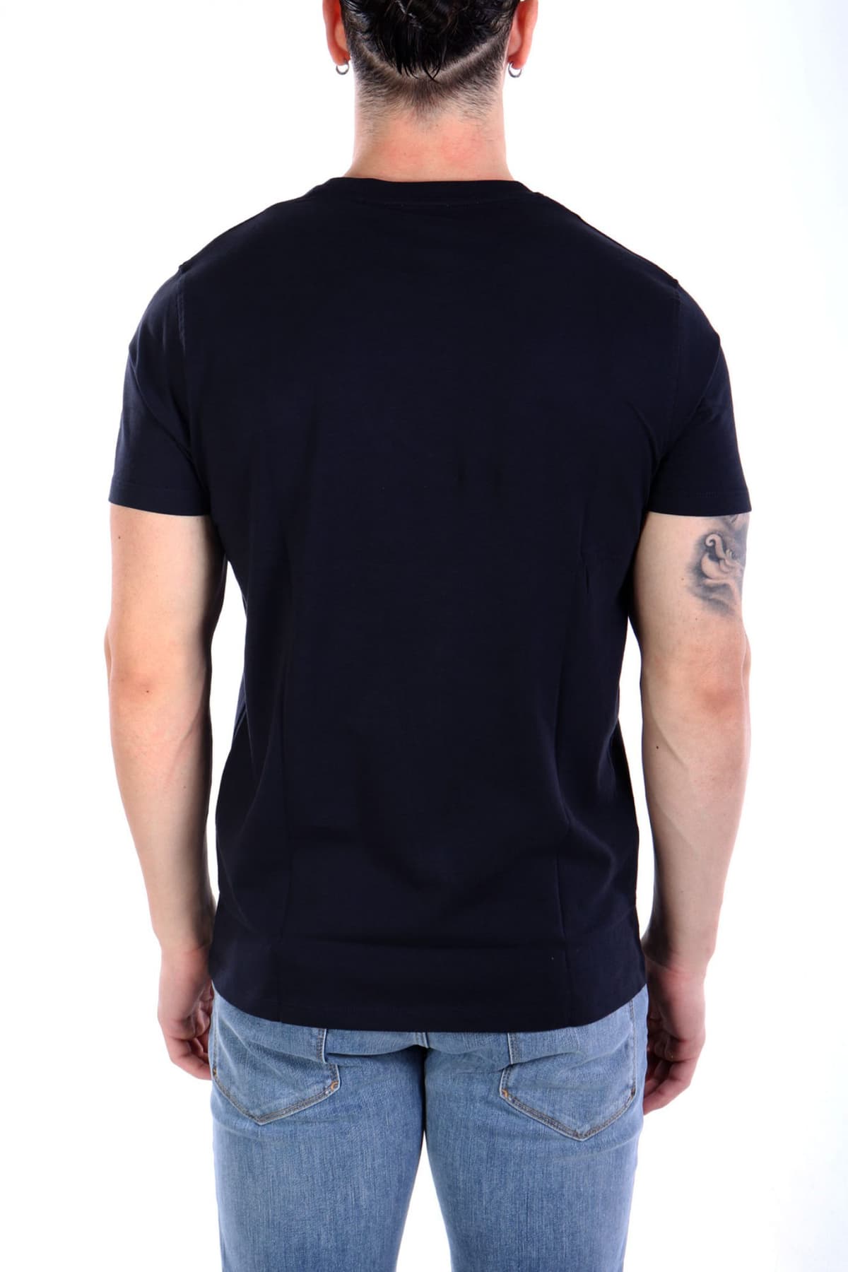 U.S.POLO ASSN T-SHIRT CREW NECK LOGO MICK ΜΠΛΕ