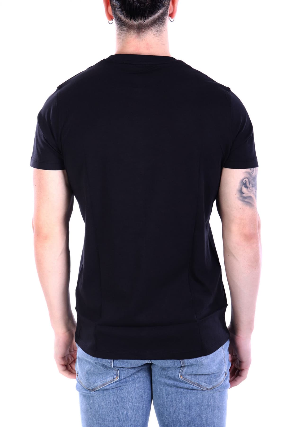 U.S.POLO ASSN T-SHIRT CREW NECK LOGO MICK ΜΑΥΡΟ