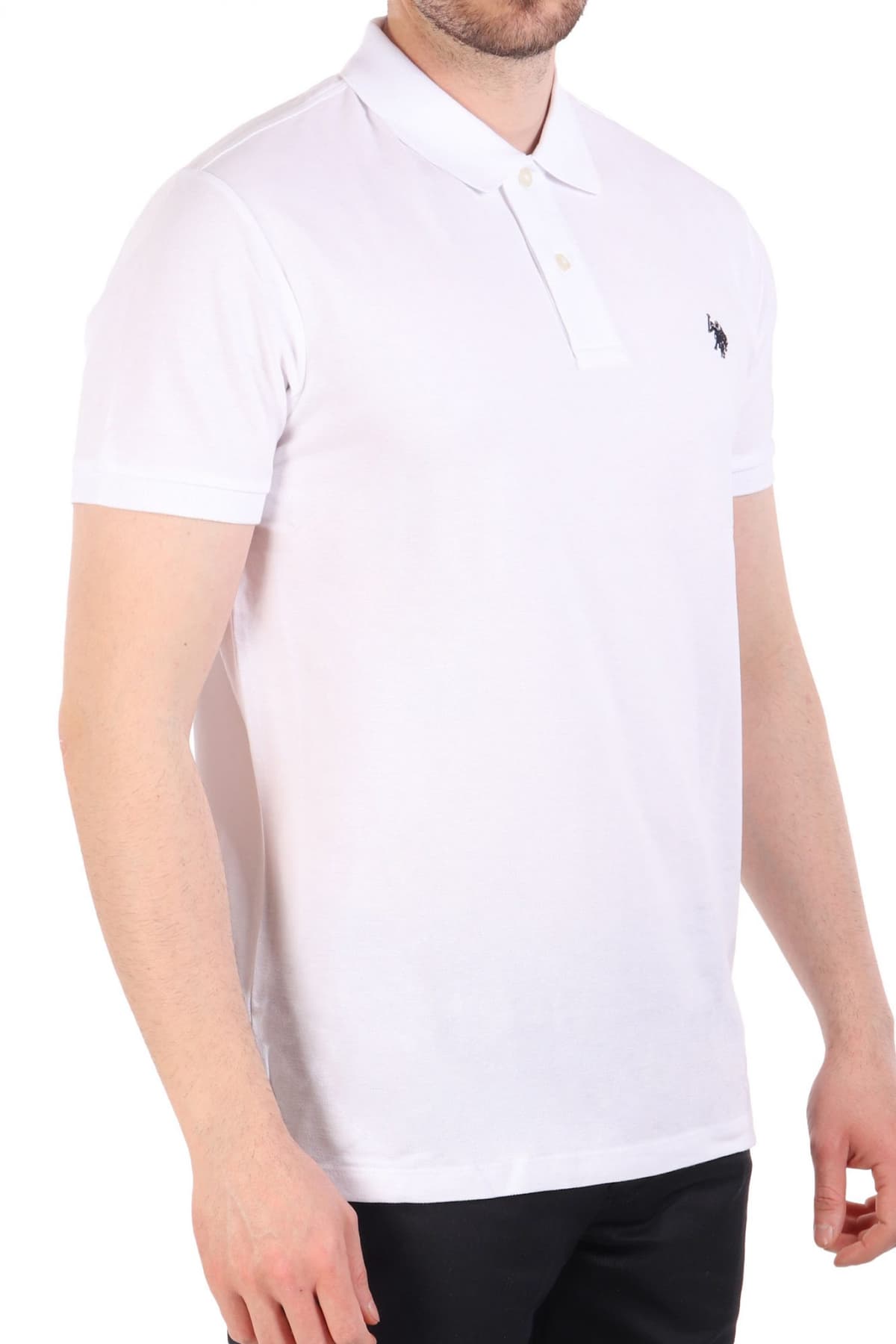 U.S.POLO ASSN POLO KING LOGO ΛΕΥΚΟ