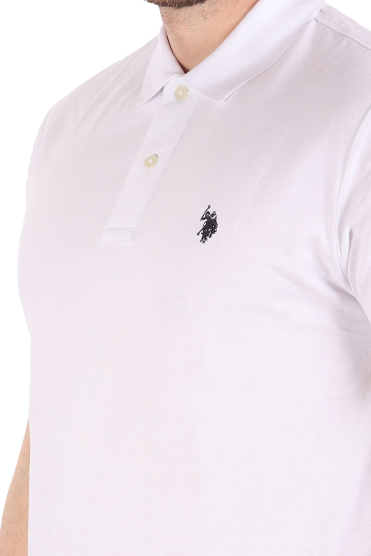 U.S.POLO ASSN POLO KING LOGO ΛΕΥΚΟ