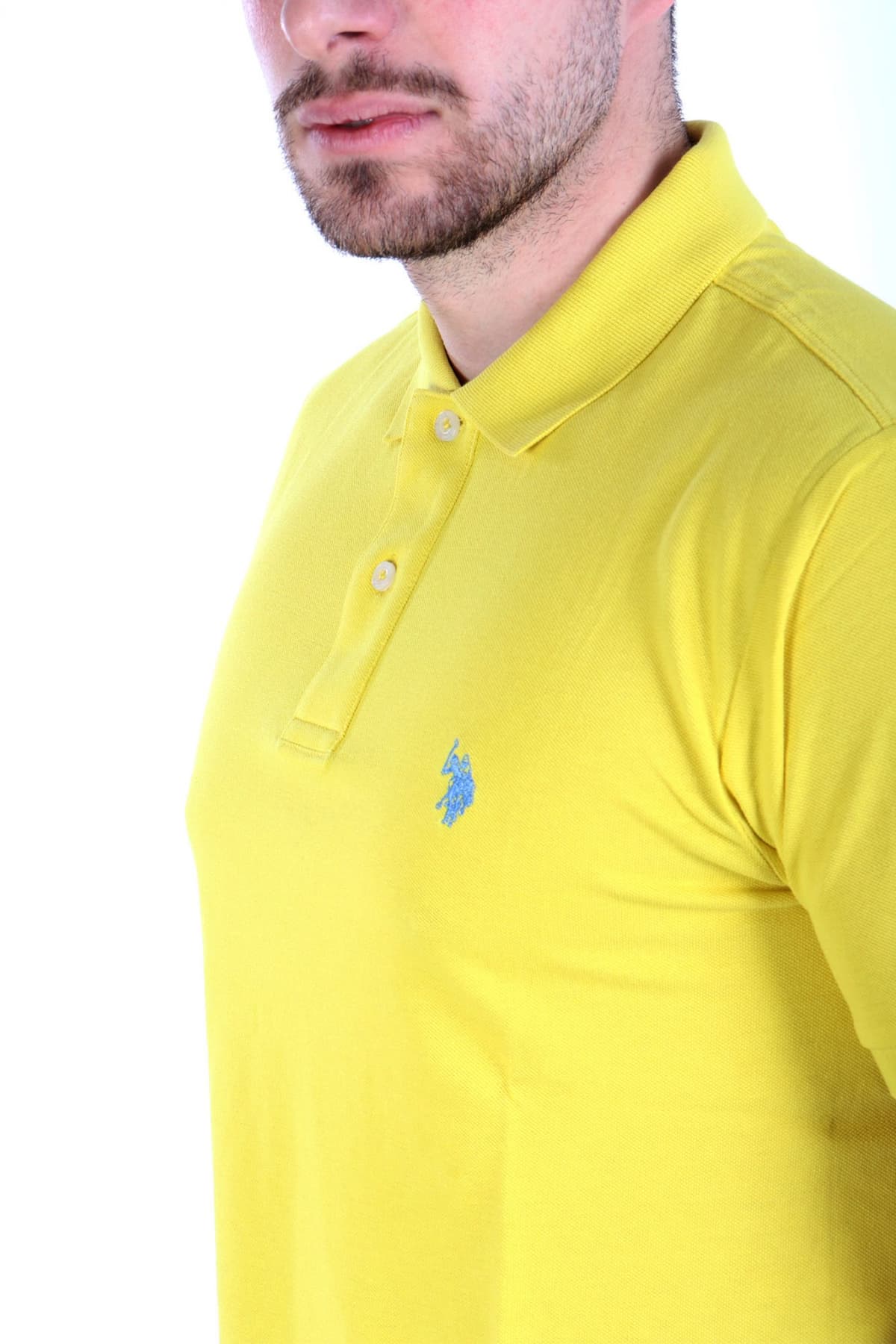 U.S.POLO ASSN POLO KING LOGO ΚΙΤΡΙΝΟ