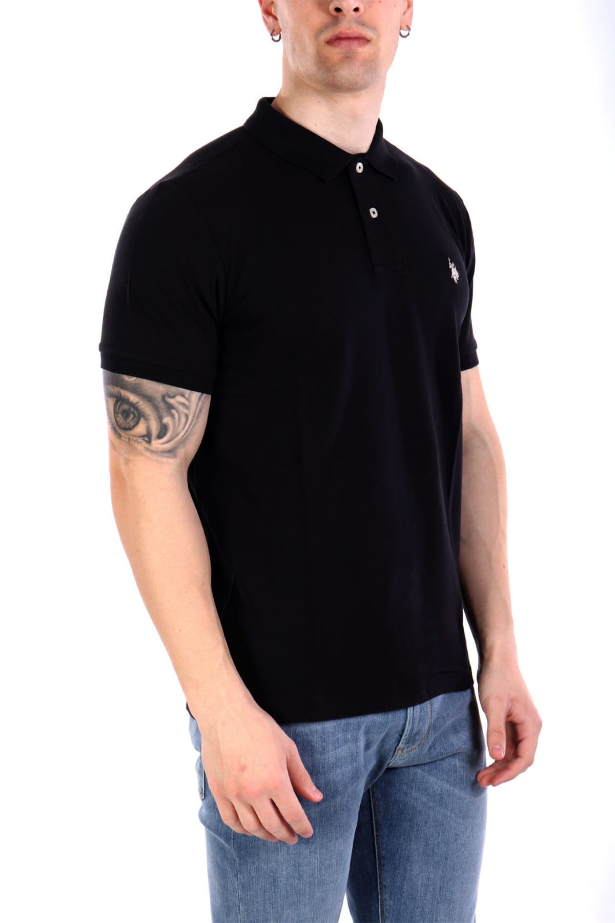 U.S.POLO ASSN POLO KING LOGO ΜΑΥΡΟ