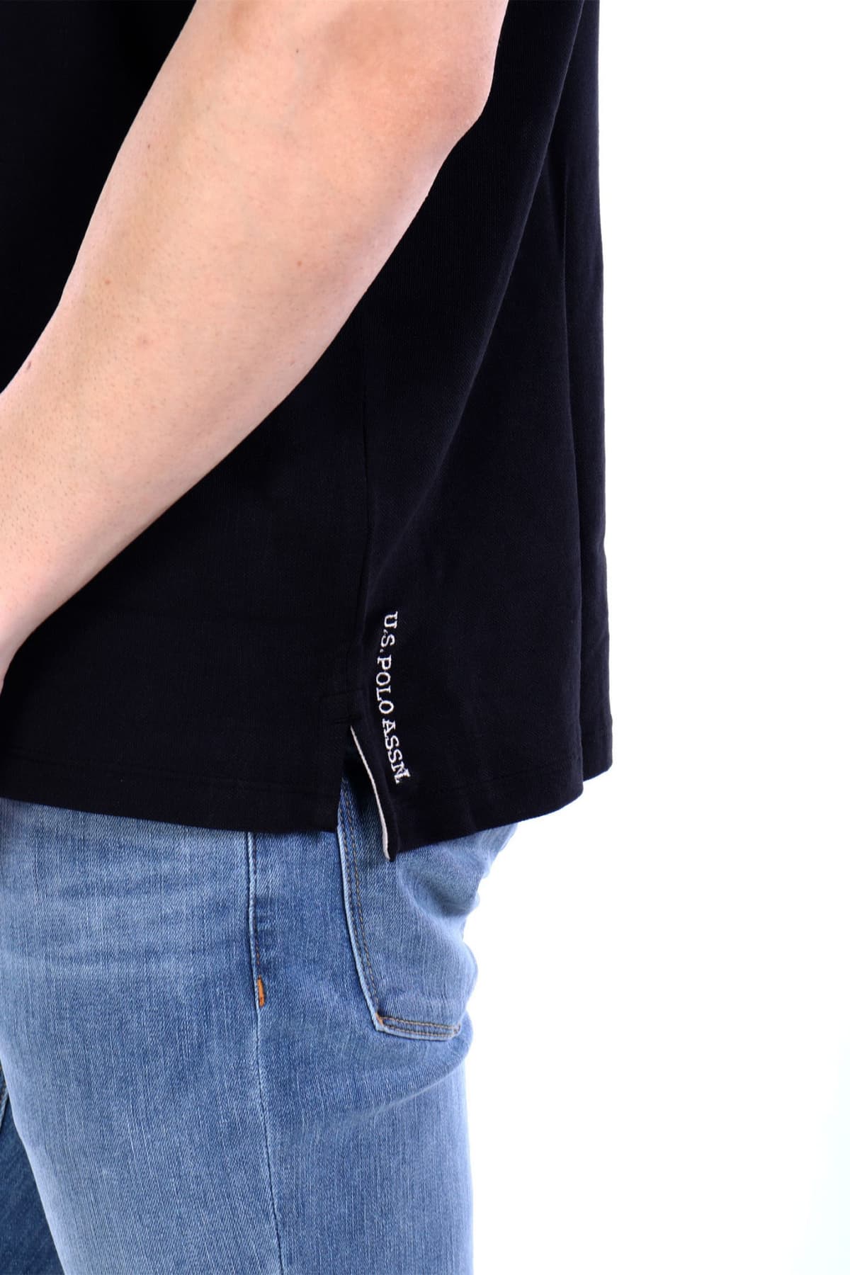 U.S.POLO ASSN POLO KING LOGO ΜΑΥΡΟ