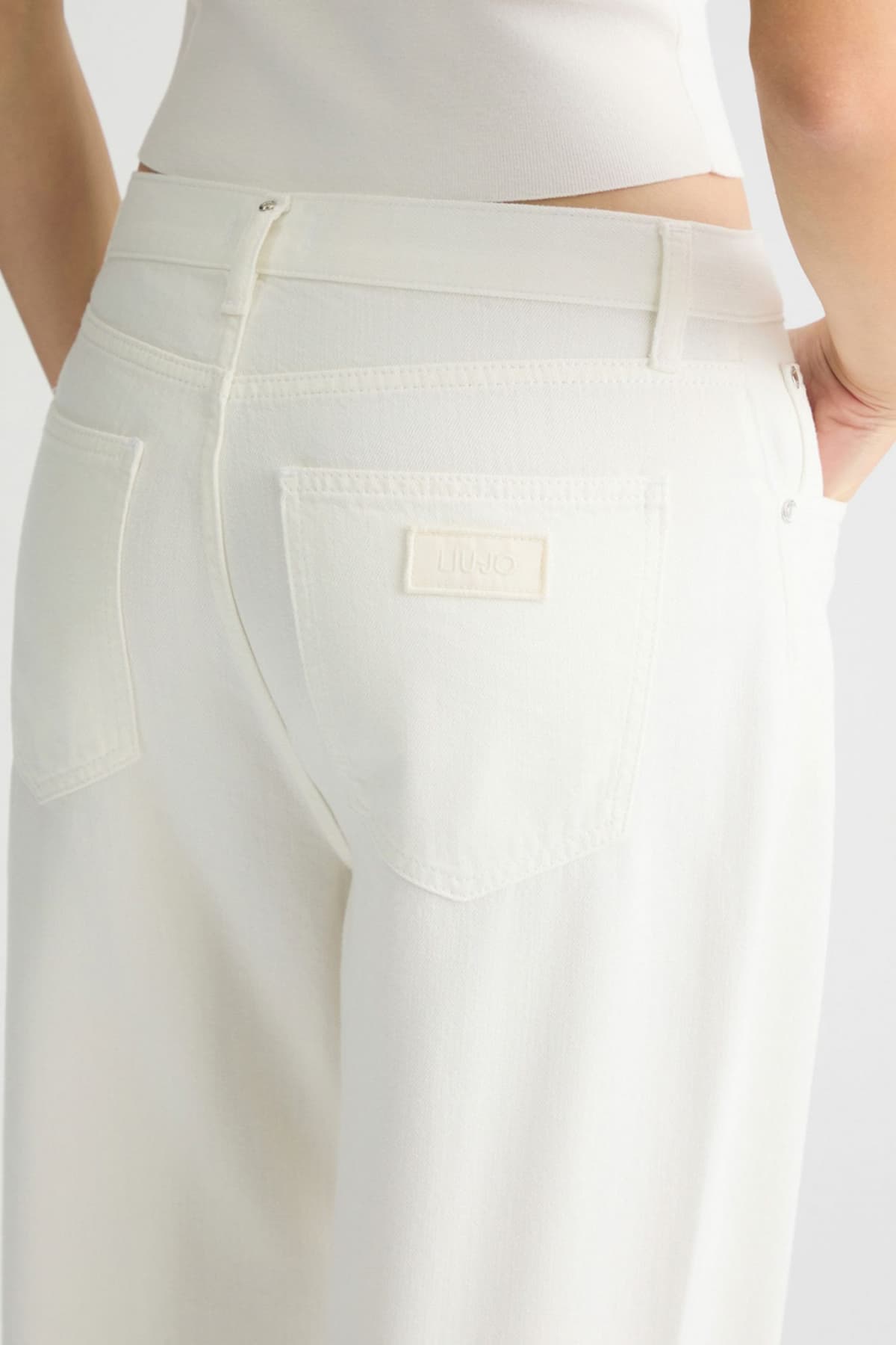 LIU -JO ΠΑΝΤΕΛΟΝΙ JEANS ΥΠΟΛΕΥΚΟ