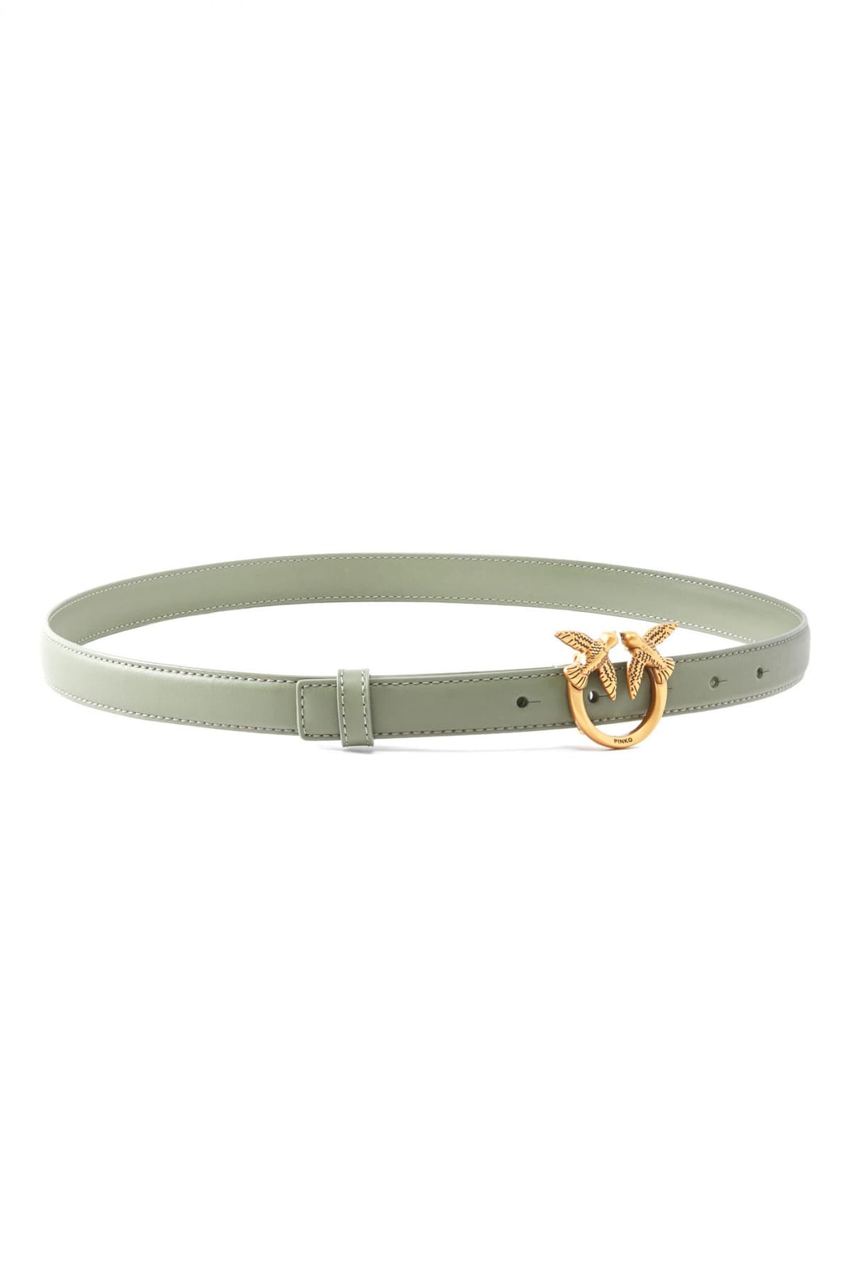 PINKO ΖΩΝΗ ΔΕΡΜΑ LOVE BERRY H2 BELT ΛΑΔΙ