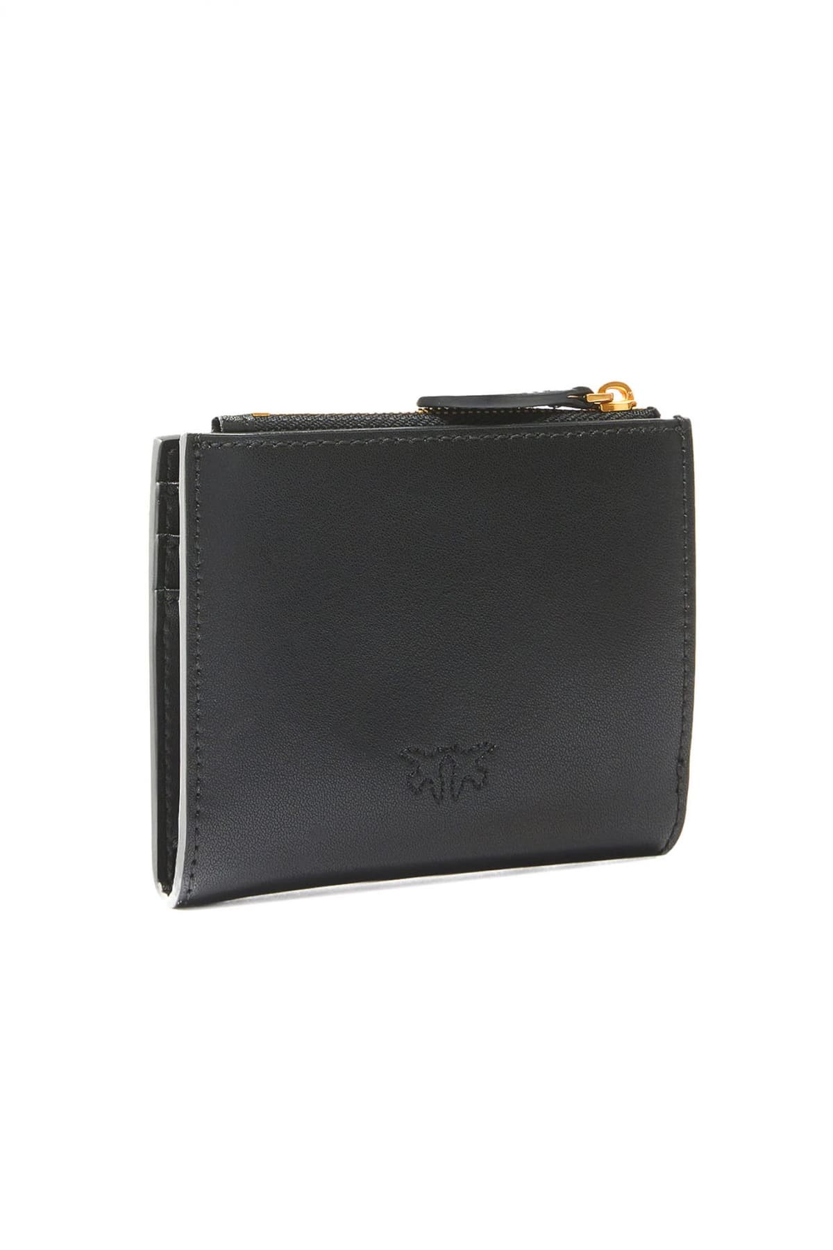 PINKO ΠΟΡΤΟΦΟΛΙ MULTI PURPOSE WALLET VITELLO SETA ΜΑΥΡΟ