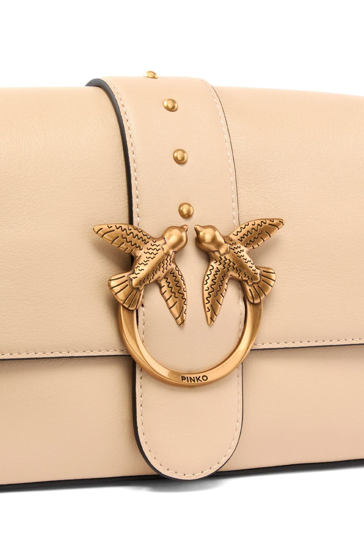 PINKO ΤΣΑΝΤΑ LOVE ONE CLASSIC SLOUCHY FL VITELLO MORBIDO ΜΠΕΖ