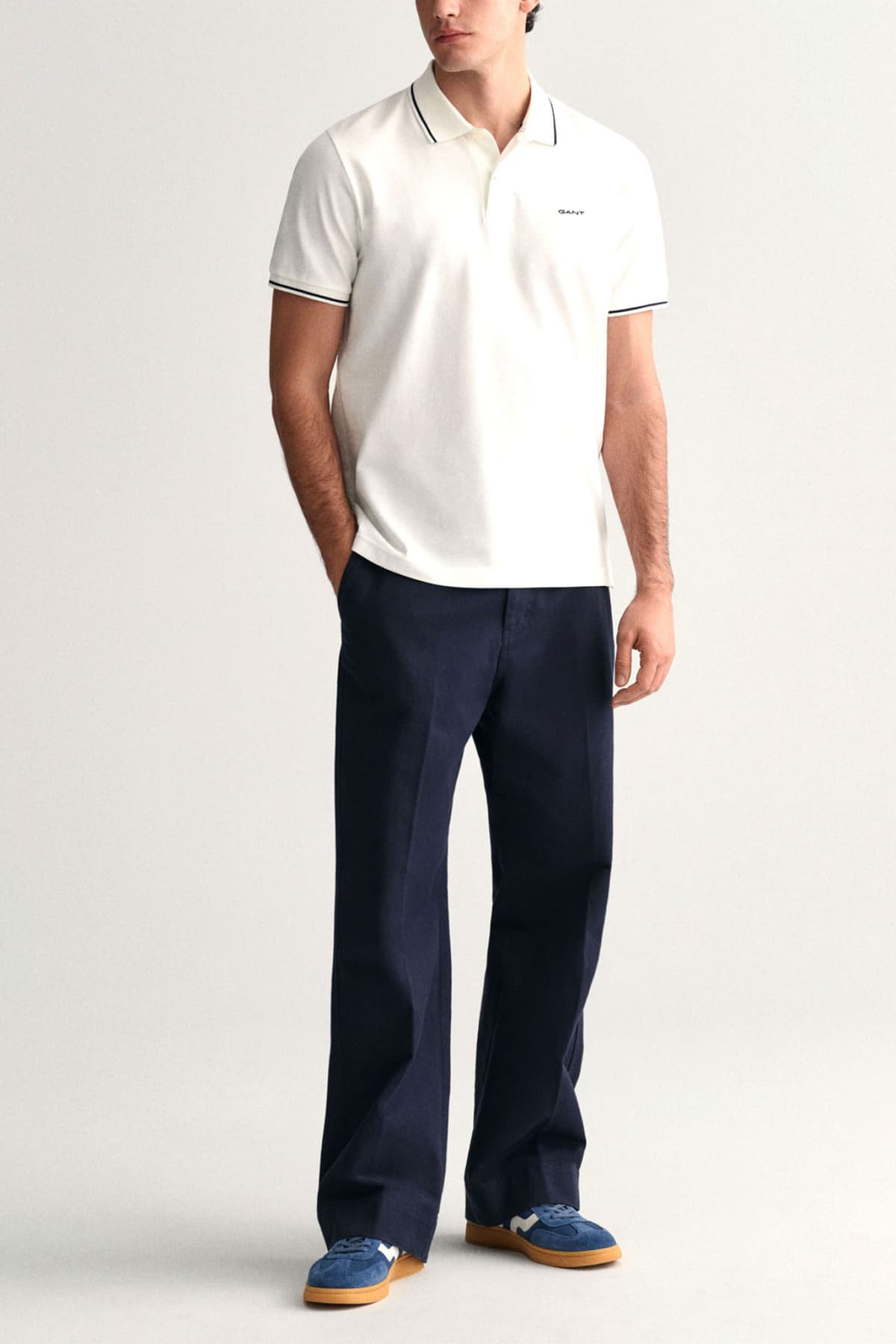 Men's Polo Shirts Gant White