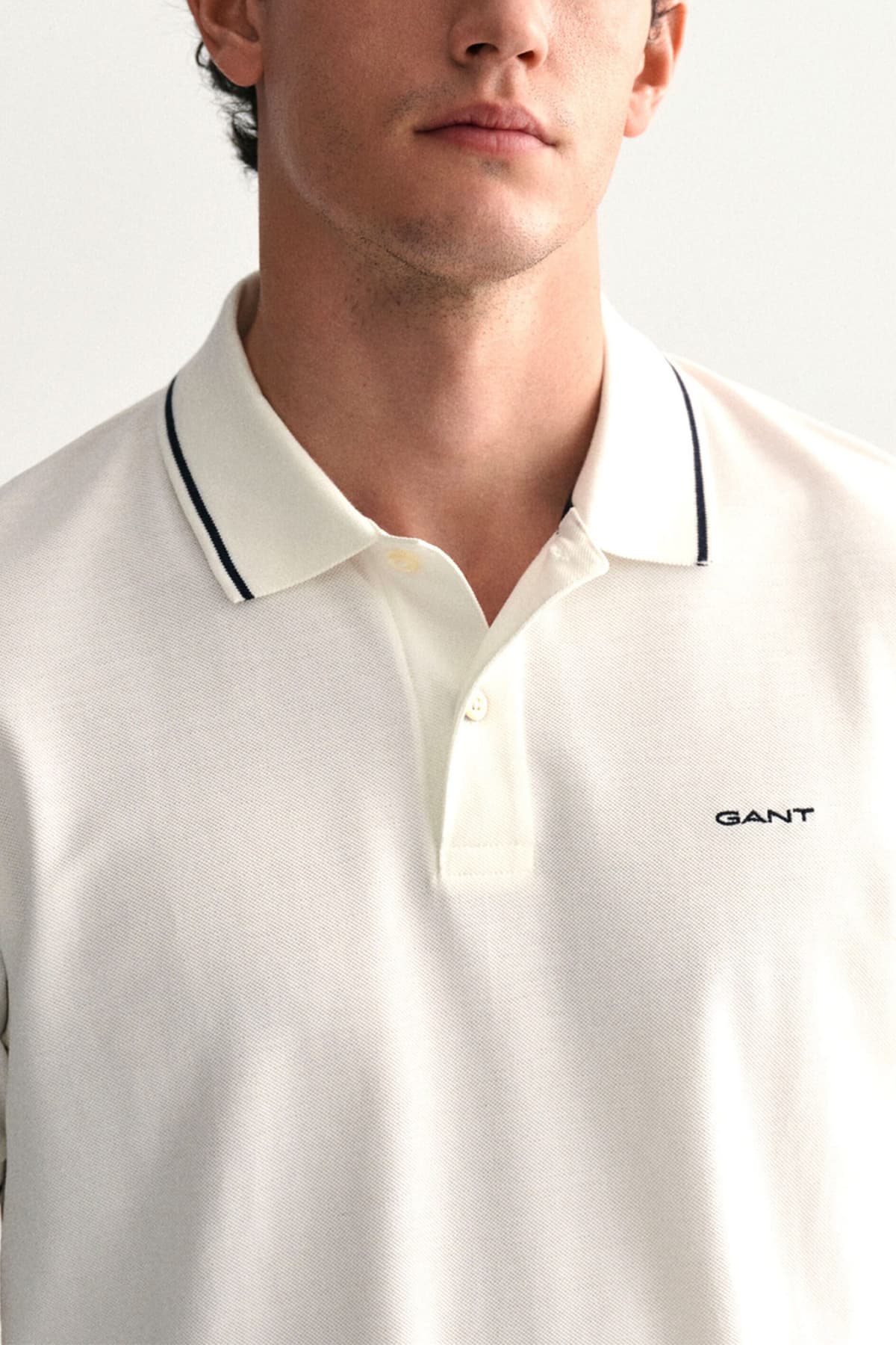 Men's Polo Shirts Gant White