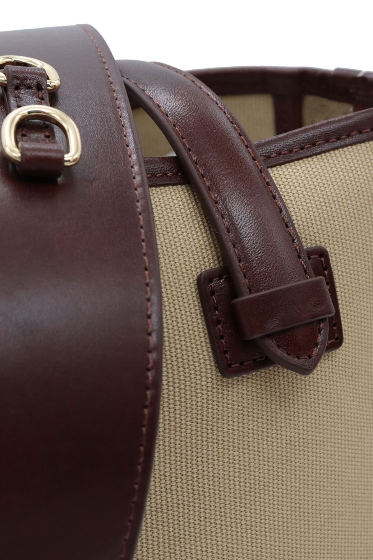 MAX MARA WEEKEND ΤΣΑΝΤΑ CROSSBODY VASAIO ΔΕΡΜΑΤΙΝΕΣ ΛΕΠΤΟΜΕΡΕΙΕΣ ΜΠΕΖ-ΚΑΦΕ