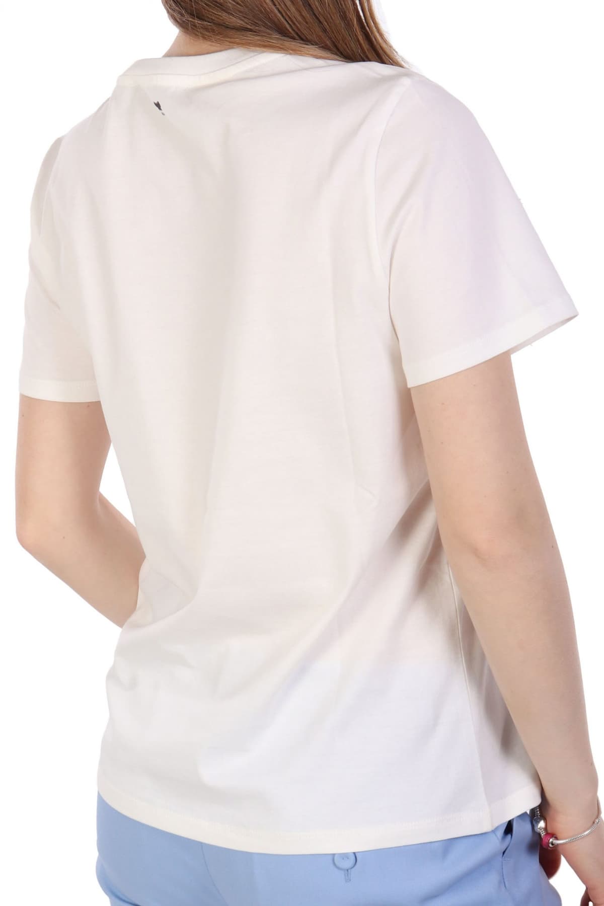 MAX MARA WEEKEND T-SHIRT TEIERA LOGO ΕΚΡΟΥ