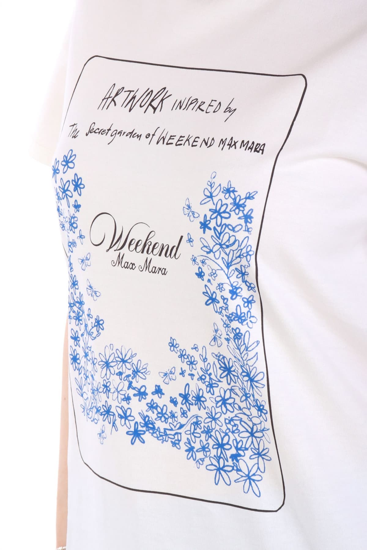 MAX MARA WEEKEND T-SHIRT TEIERA LOGO ΕΚΡΟΥ