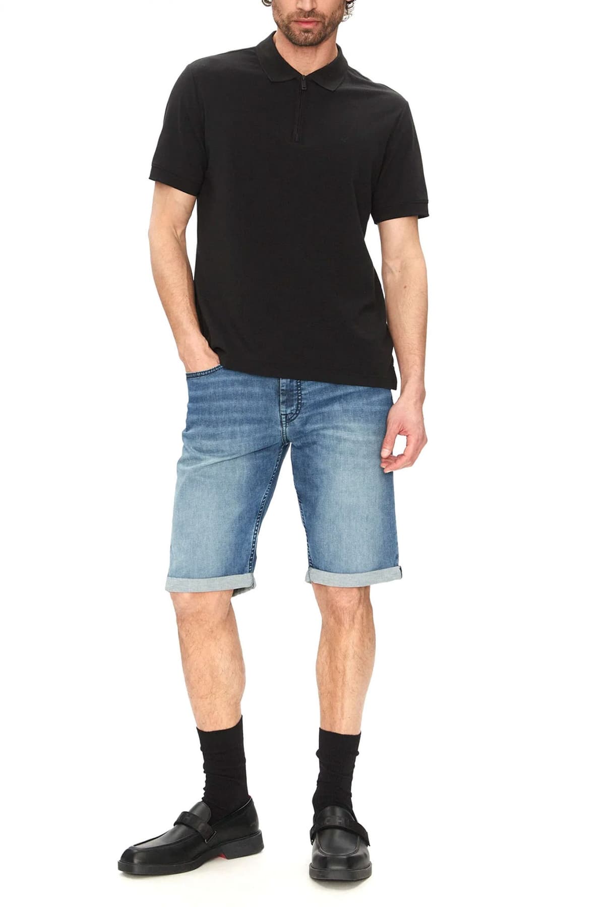 KARL LAGERFELD ΒΕΡΜΟΥΔΑ JEANS 5-POCKET ΓΑΛΑΖΙΟ