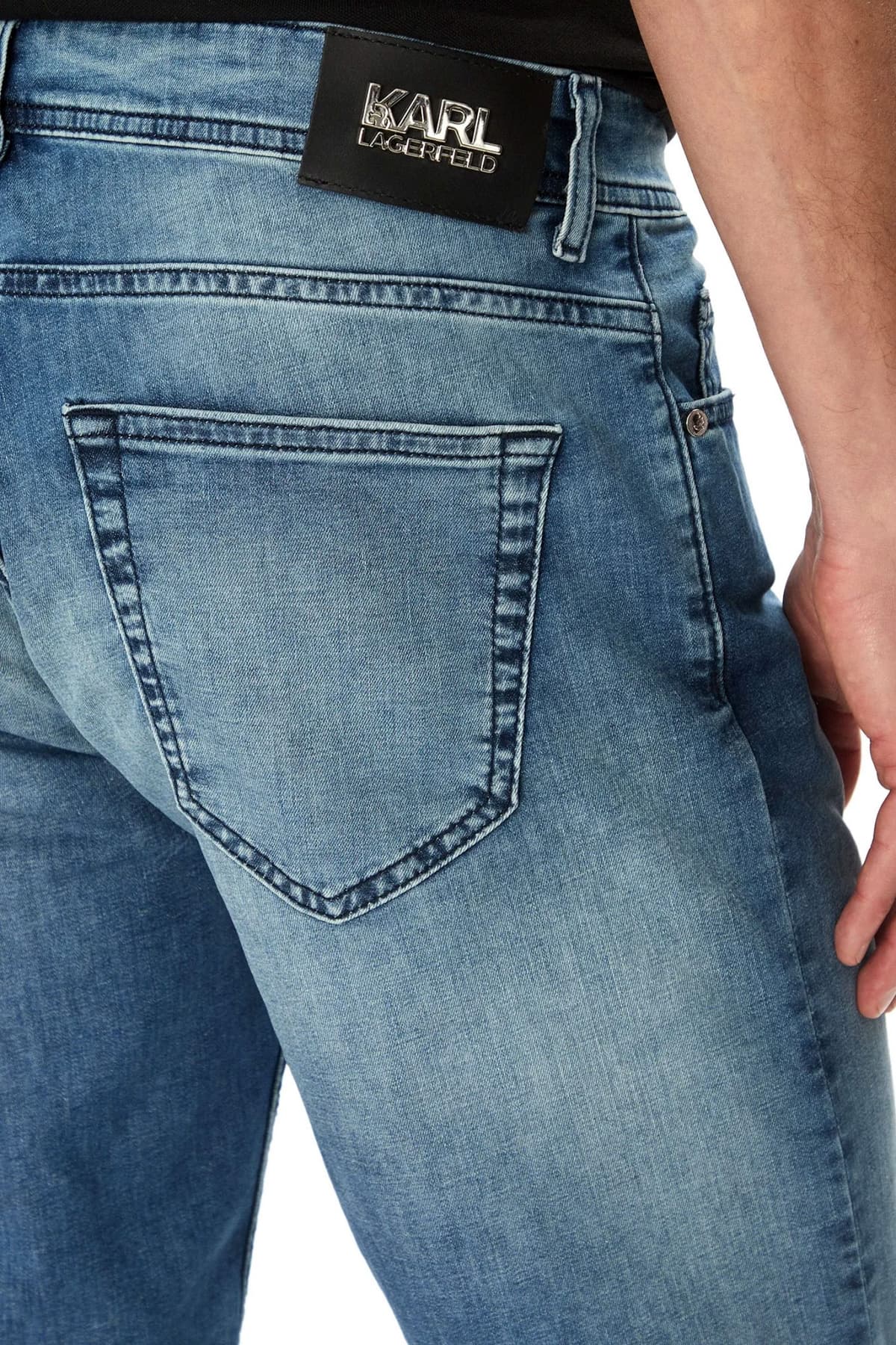 KARL LAGERFELD ΒΕΡΜΟΥΔΑ JEANS 5-POCKET ΓΑΛΑΖΙΟ