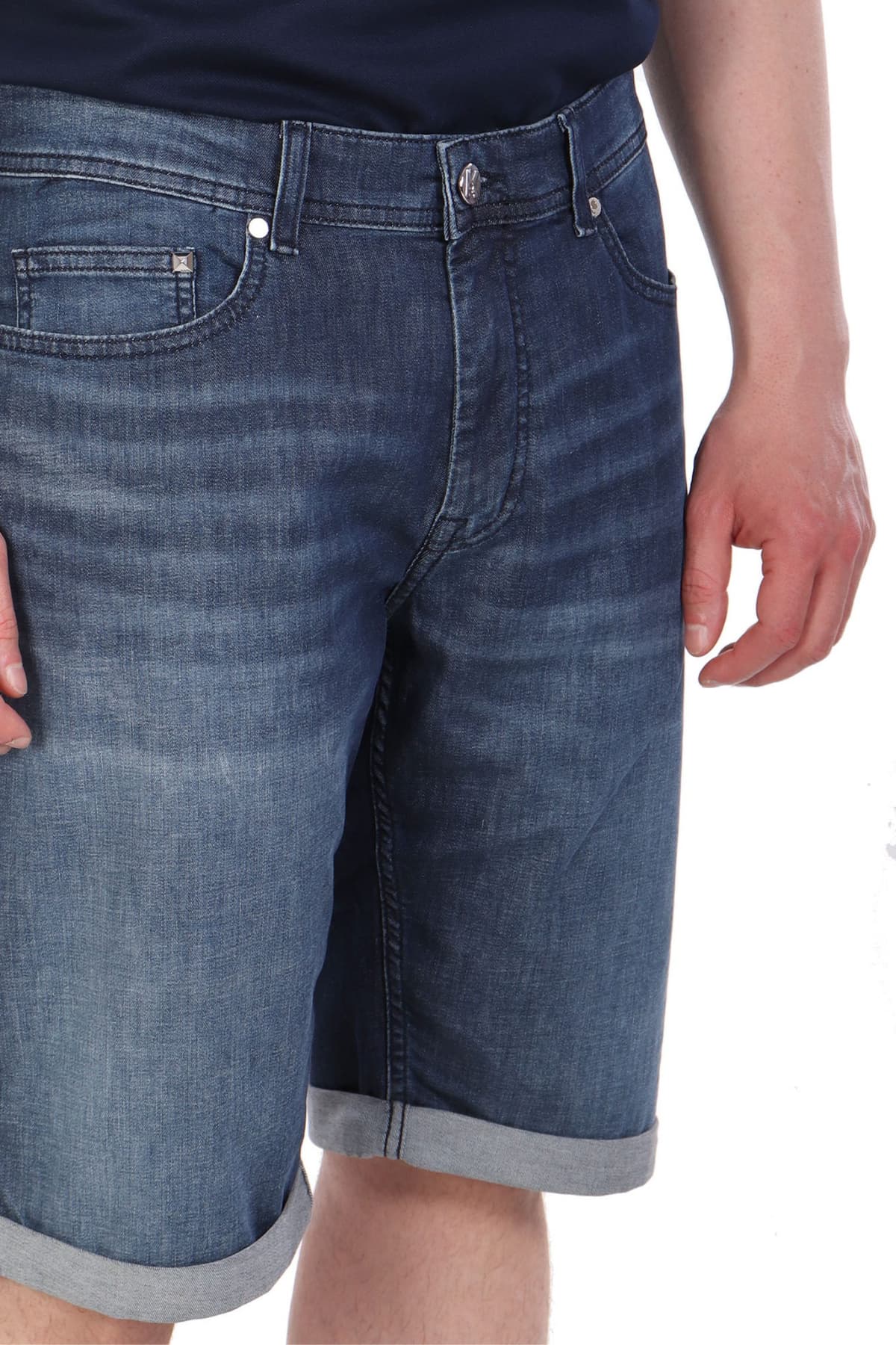 KARL LAGERFELD ΒΕΡΜΟΥΔΑ JEANS 5-POCKET ΜΠΛΕ