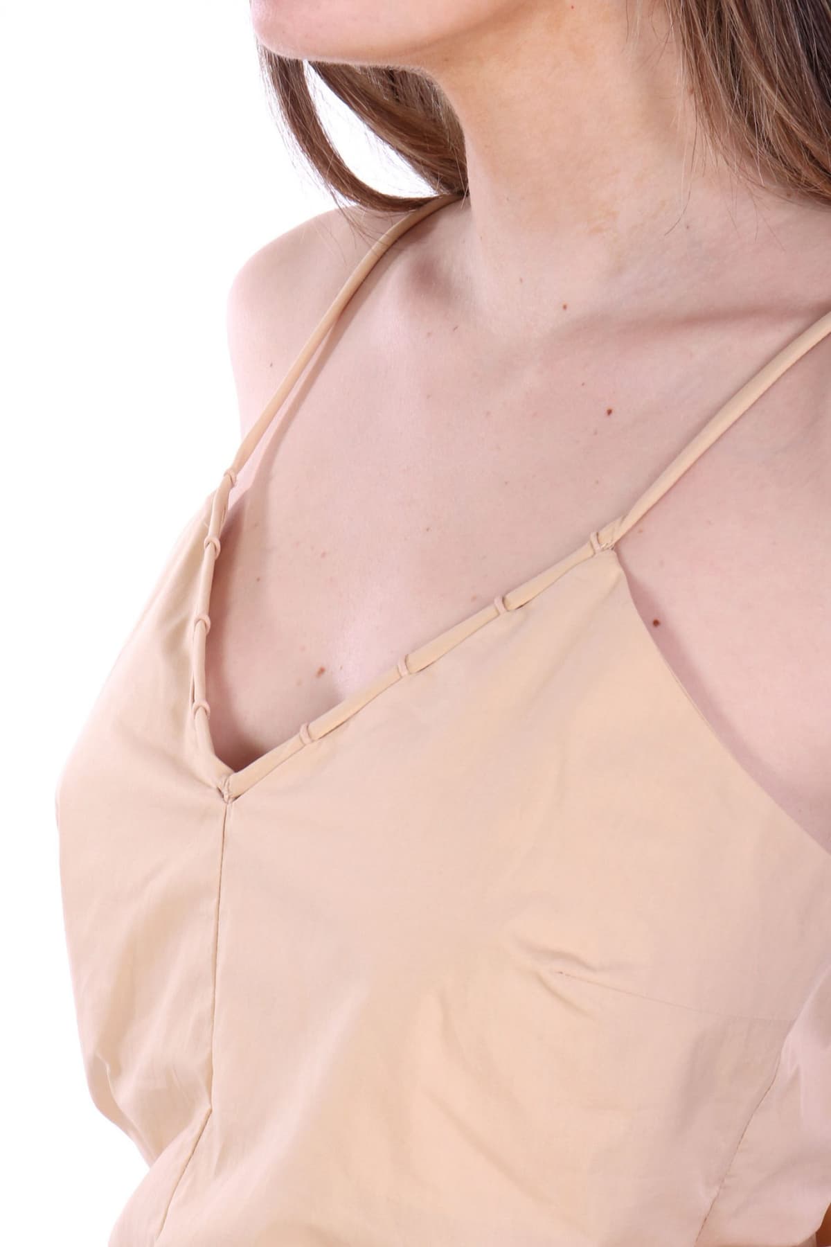 PATRIZIA PEPE TOP CAMICIA ΠΙΕΤΑ ΜΠΕΖ