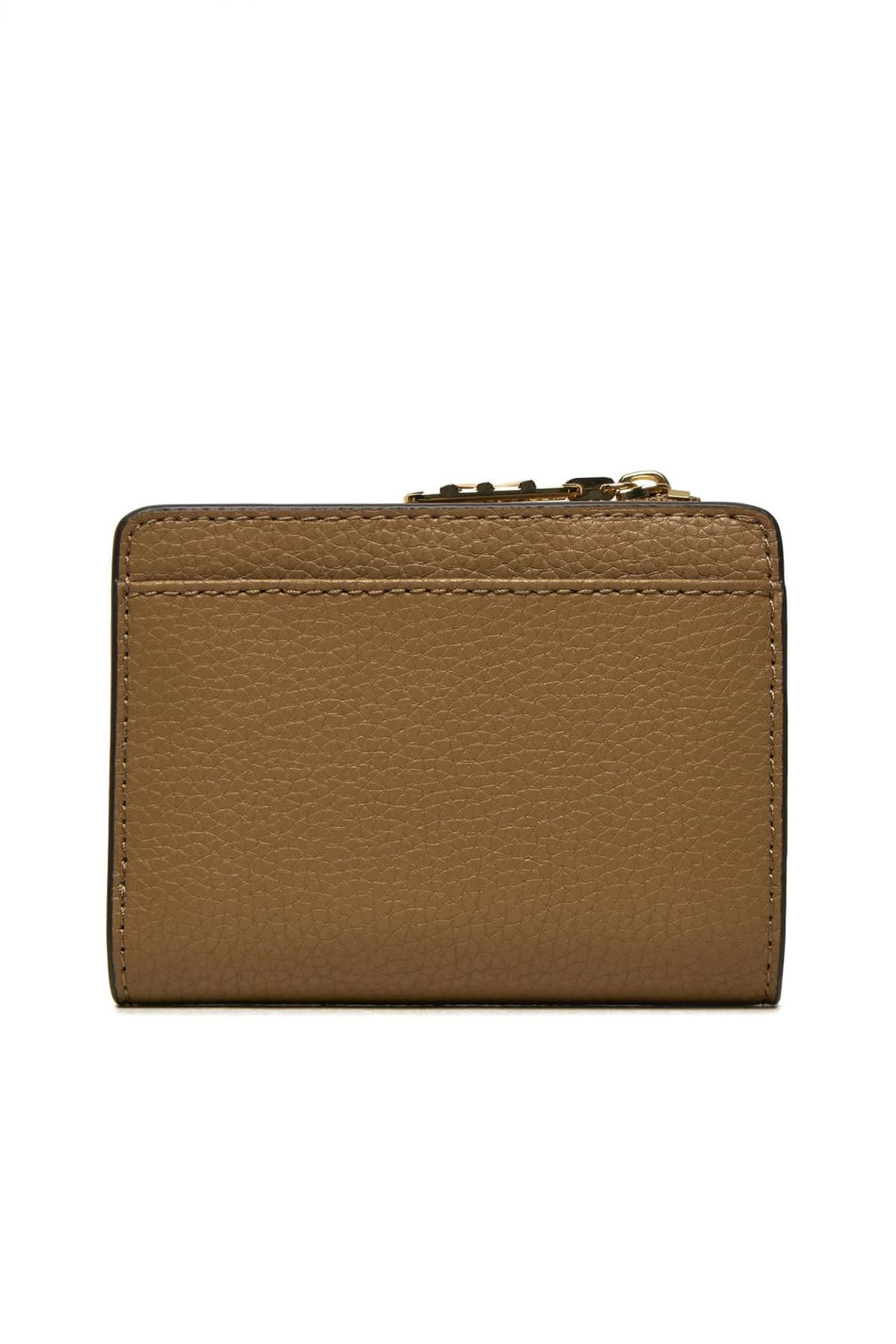 MICHAEL KORS ΠΟΡΤΟΦΟΛΙ EMPIRE ΜΕΤΑΛΛΙΚΟ LOGO ΣΚΟΥΡΟ ΜΠΕΖ